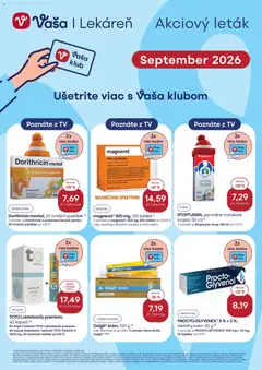 Vaša lekáreň leták platný od 01.09.2026