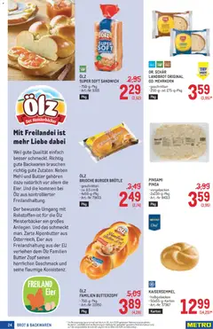 Metro angebote Profi ab 25.06.2026 gültig | Seite: 24 | Produkte: Butter, Eier, Brot