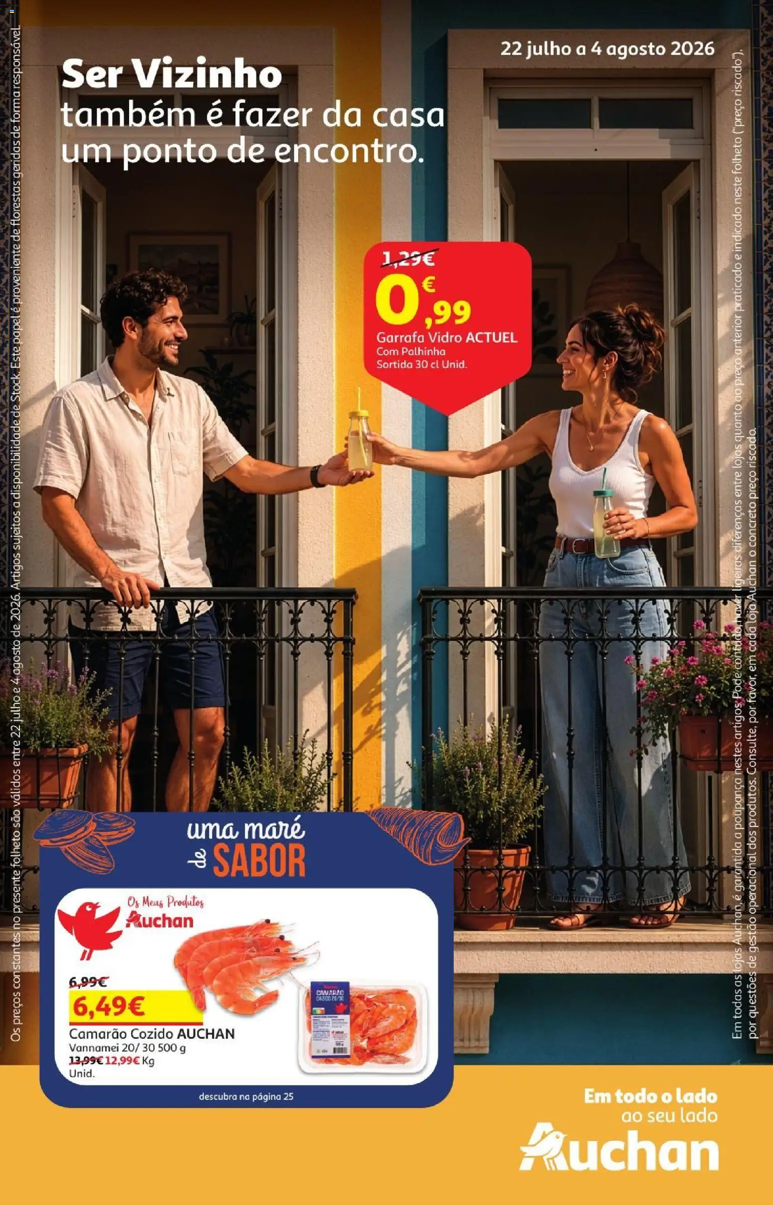 Auchan - Férias de Verão  Casa Verão │ válido de 22/07/2026 | Página: 1 | Produtos: Camarão