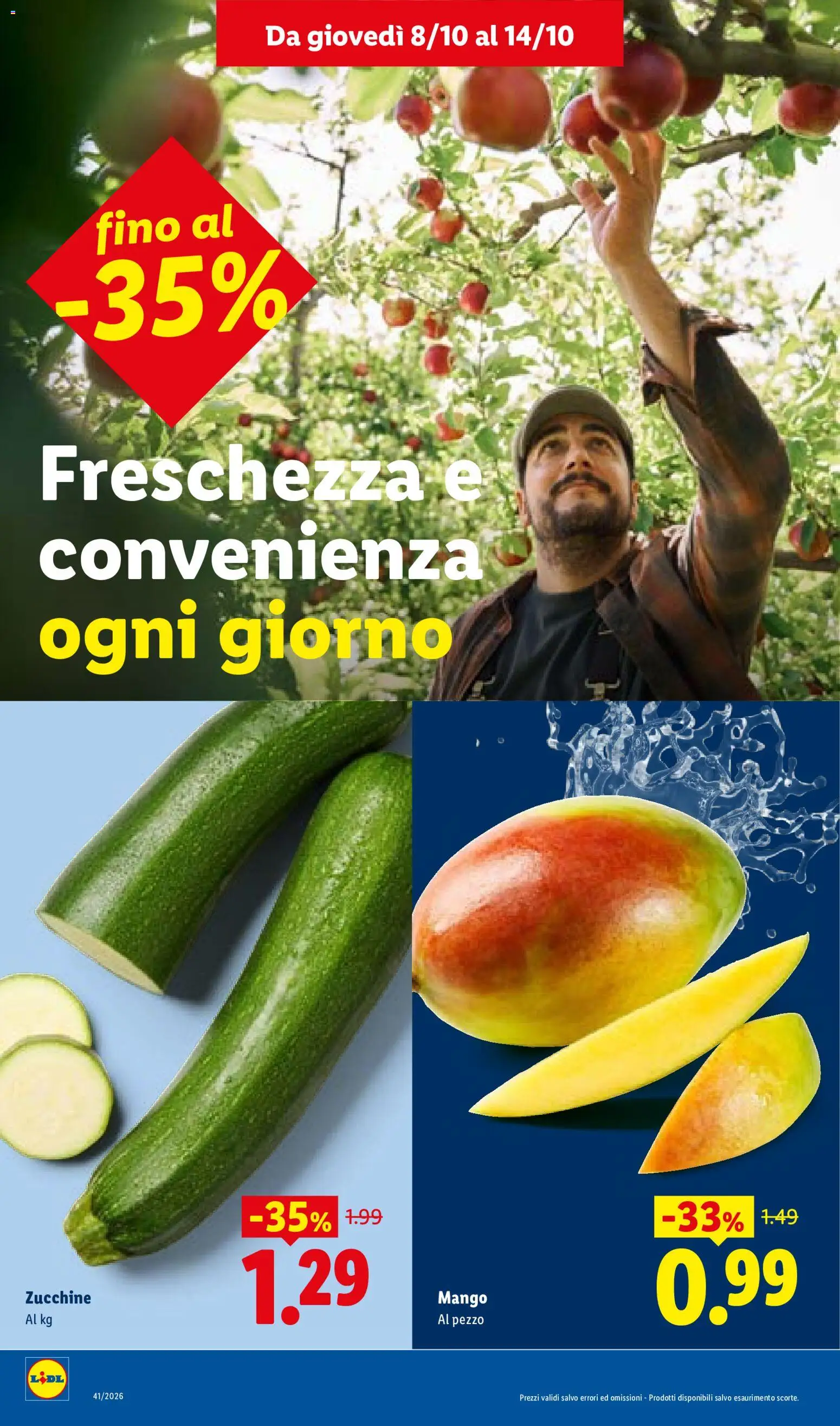 Volantino Lidl del 08/10/2026 | Pagina: 4 | Prodotti: Mango, Zucchine