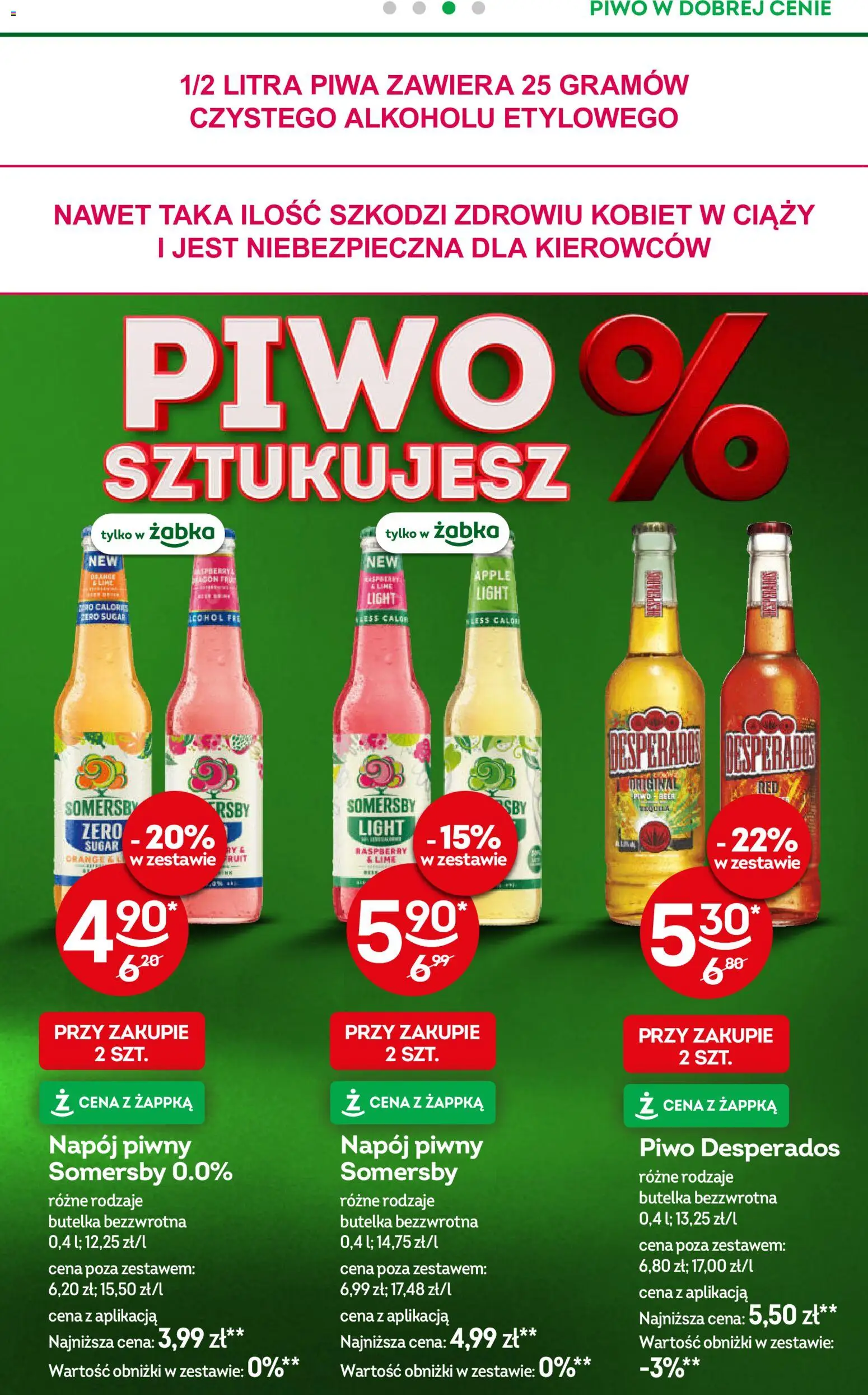 Żabka gazetka od 21.10.2026 | Strona: 40 | Produkty: Piwo Desperados, Tequila, Piwo, Somersby