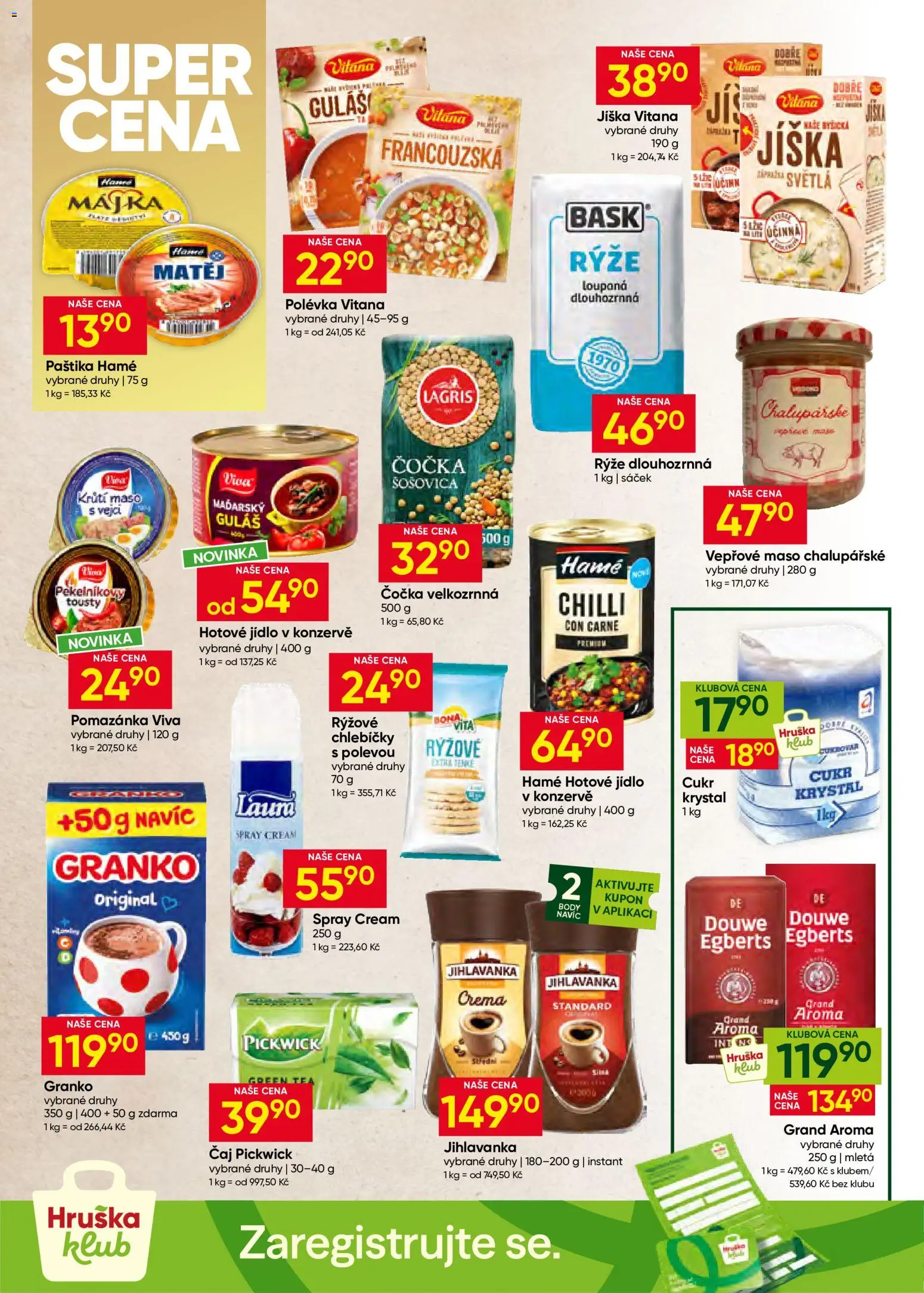 Hruška leták od 08.07.2026 | Strana: 8 | Produkty: Jíška, Pomazánka, Crema, Body