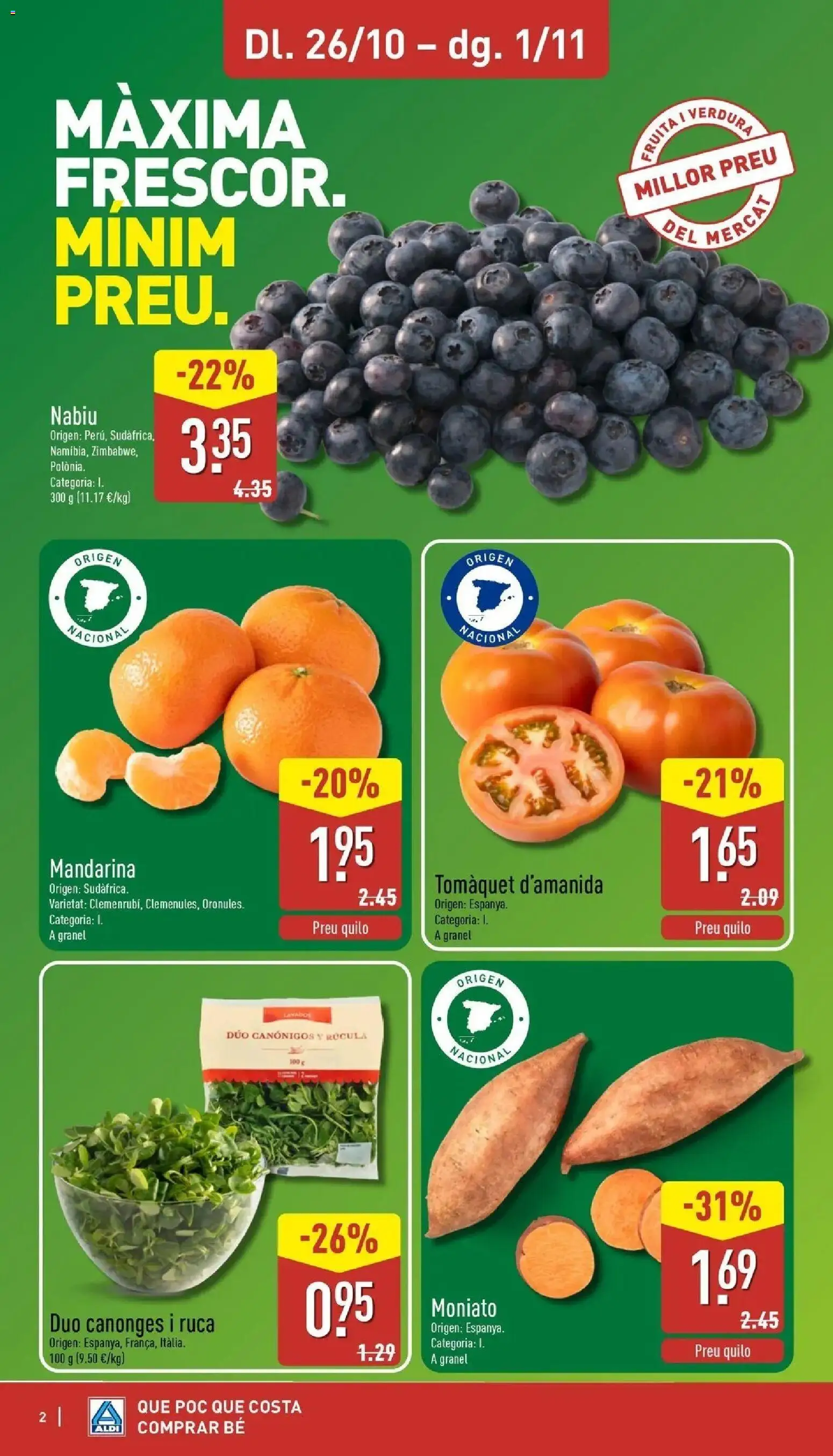 Aldi - Qué poco cuesta comprar bien │ válido desde el 26/10/2026 | Página: 2