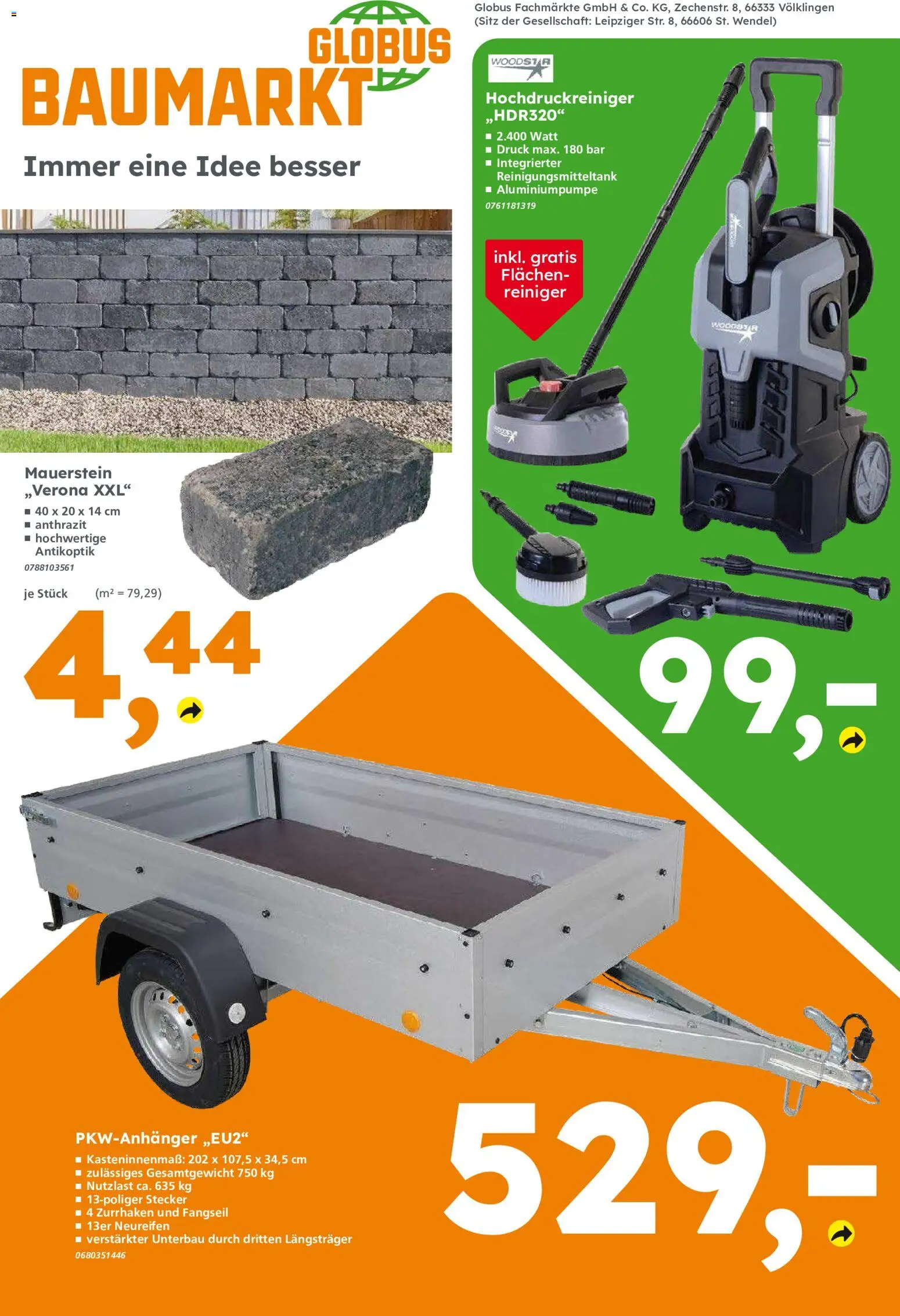 Globus Baumarkt Prospekt Zweibrücken – gültig ab 27.07.2026 | Seite: 13 | Produkte: Hochdruckreiniger