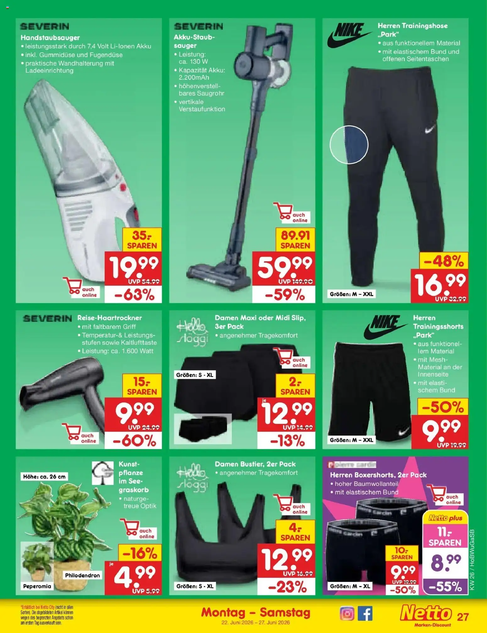 Netto Marken-Discount Prospekt Bremen-Lesum – gültig ab 22.06.2026 | Seite: 39 | Produkte: Trainingshose