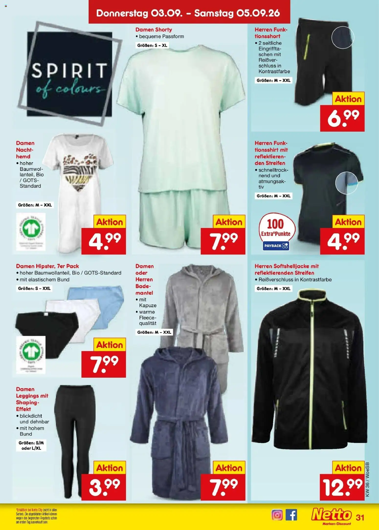 Netto Marken-Discount Prospekt Gemmingen (ab 31.08.2026) » Angebote | Seite: 41 | Produkte: Hemd, Mantel, Leggings