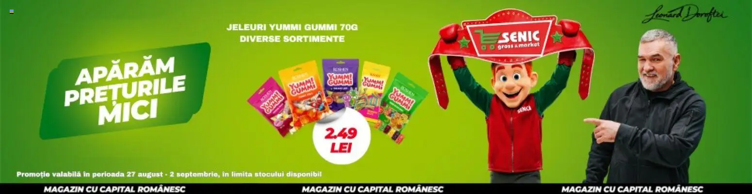 Noul catalog Senic – valabil de la 31.08.2026 | Pagină: 1 | Produse: Mici, Jeleuri