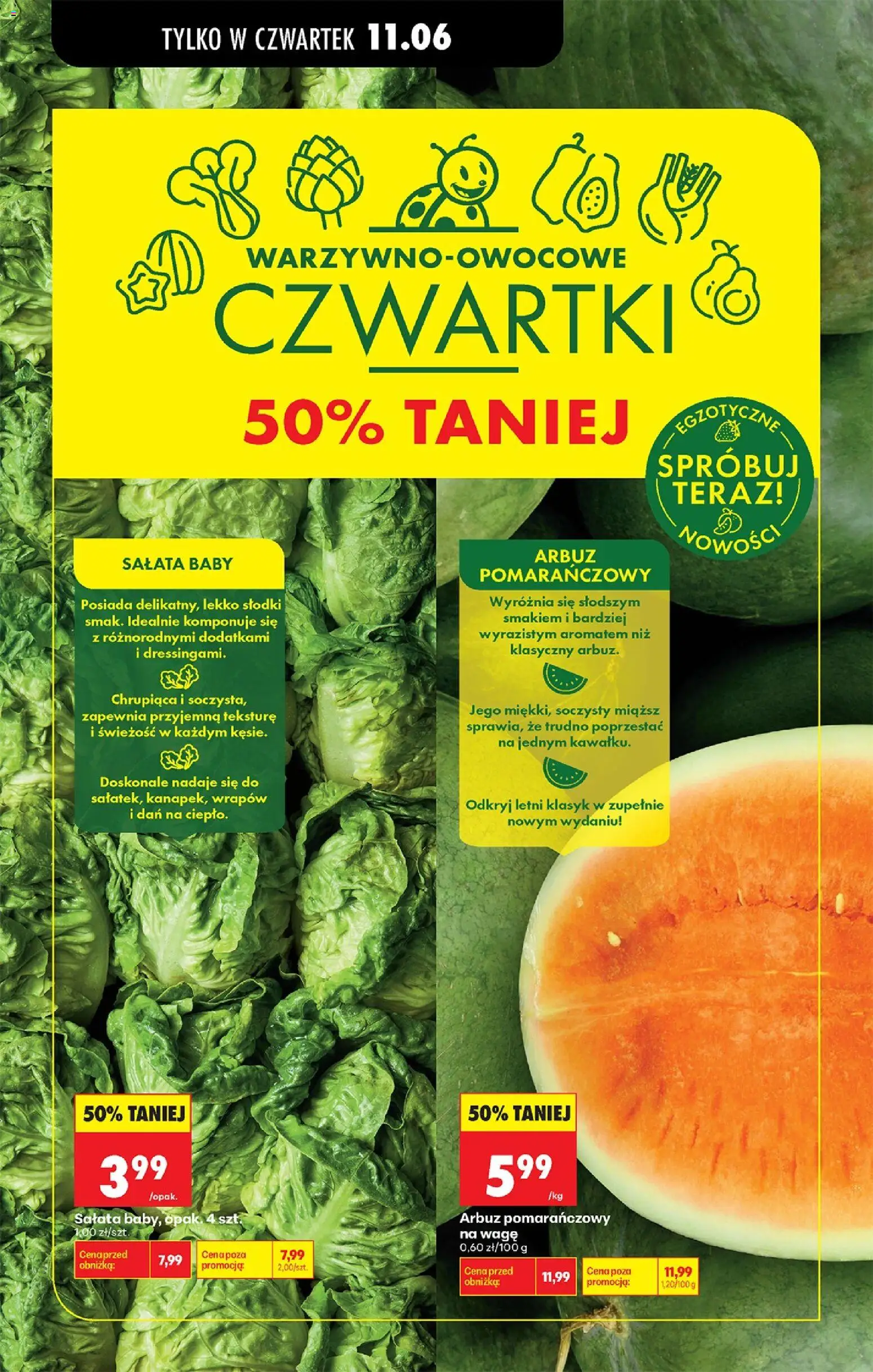 Biedronka gazetka od czwartku od 11.06.2026 | Strona: 7 | Produkty: Arbuz