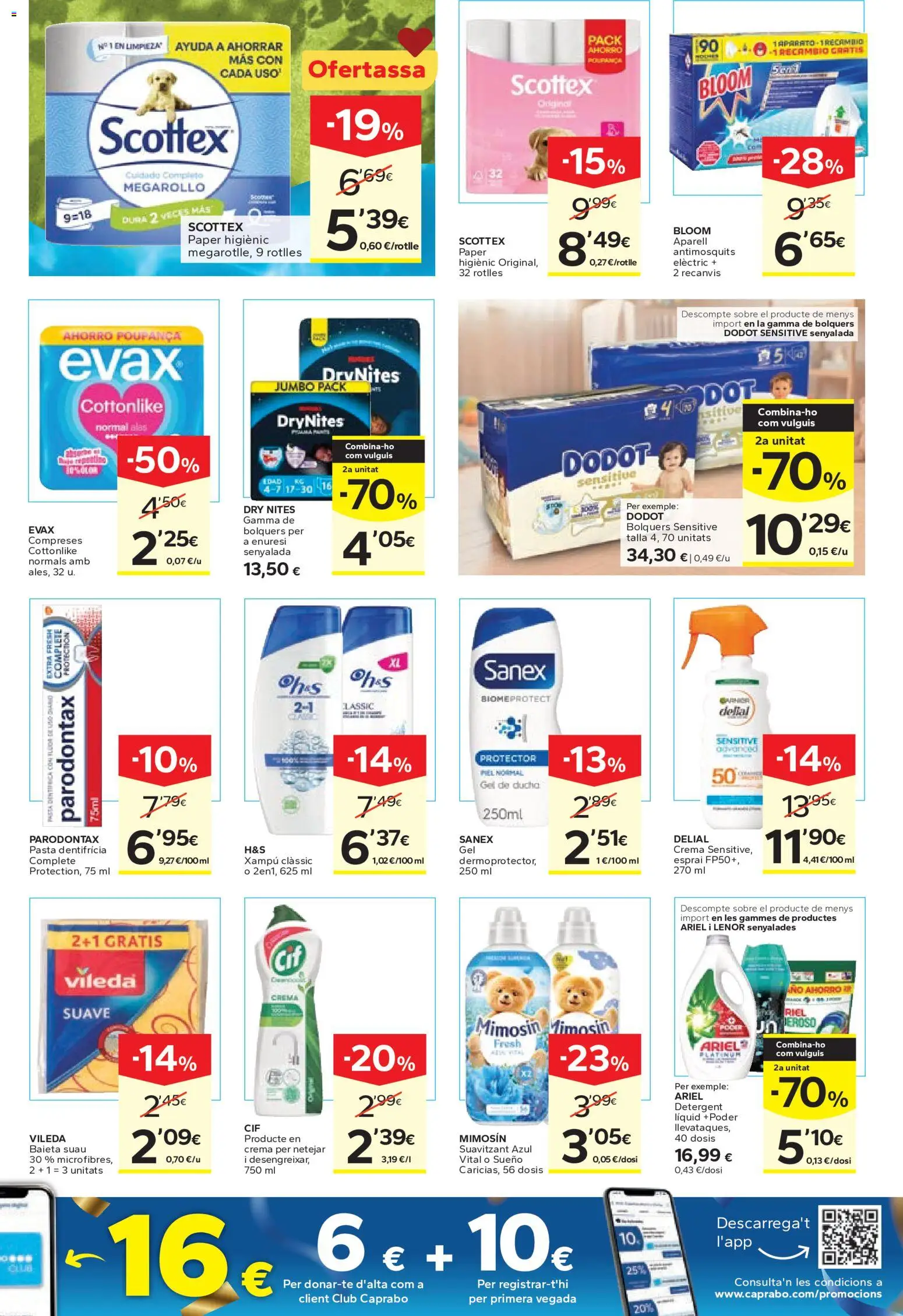 Caprabo Ofertasses d'estiu │ válido desde el 28.05.2026 | Página: 11 | Productos: Gel de ducha, Pasta, Crema, Ducha