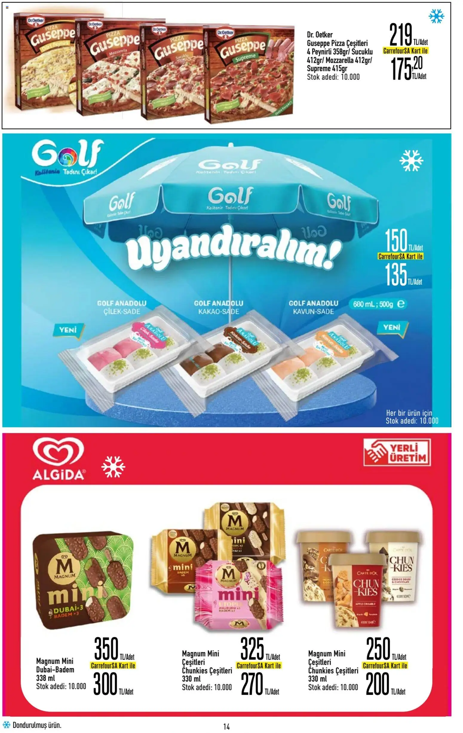CarrefourSA Katalog - 06 Ağustos 2026 tarihinden itibaren geçerlidir | Sayfa: 14 | Ürünler: Pizza, Badem, Ahududu