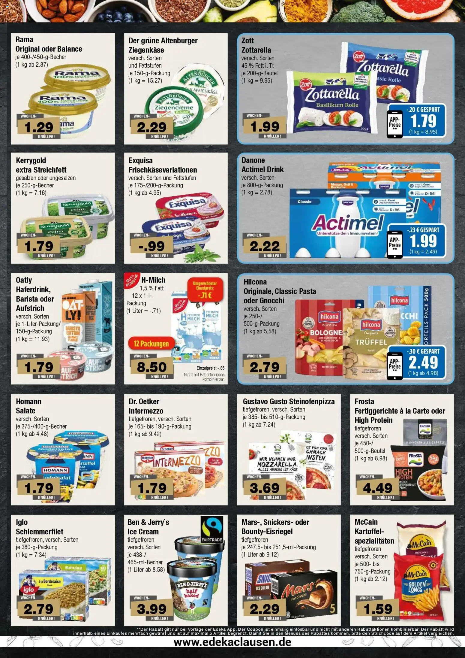 Edeka Prospekt Hamburg (ab 31.08.2026) » Angebote Online | Seite: 5 | Produkte: Ziegenkäse, Frosta, Ben & Jerry's, Pasta