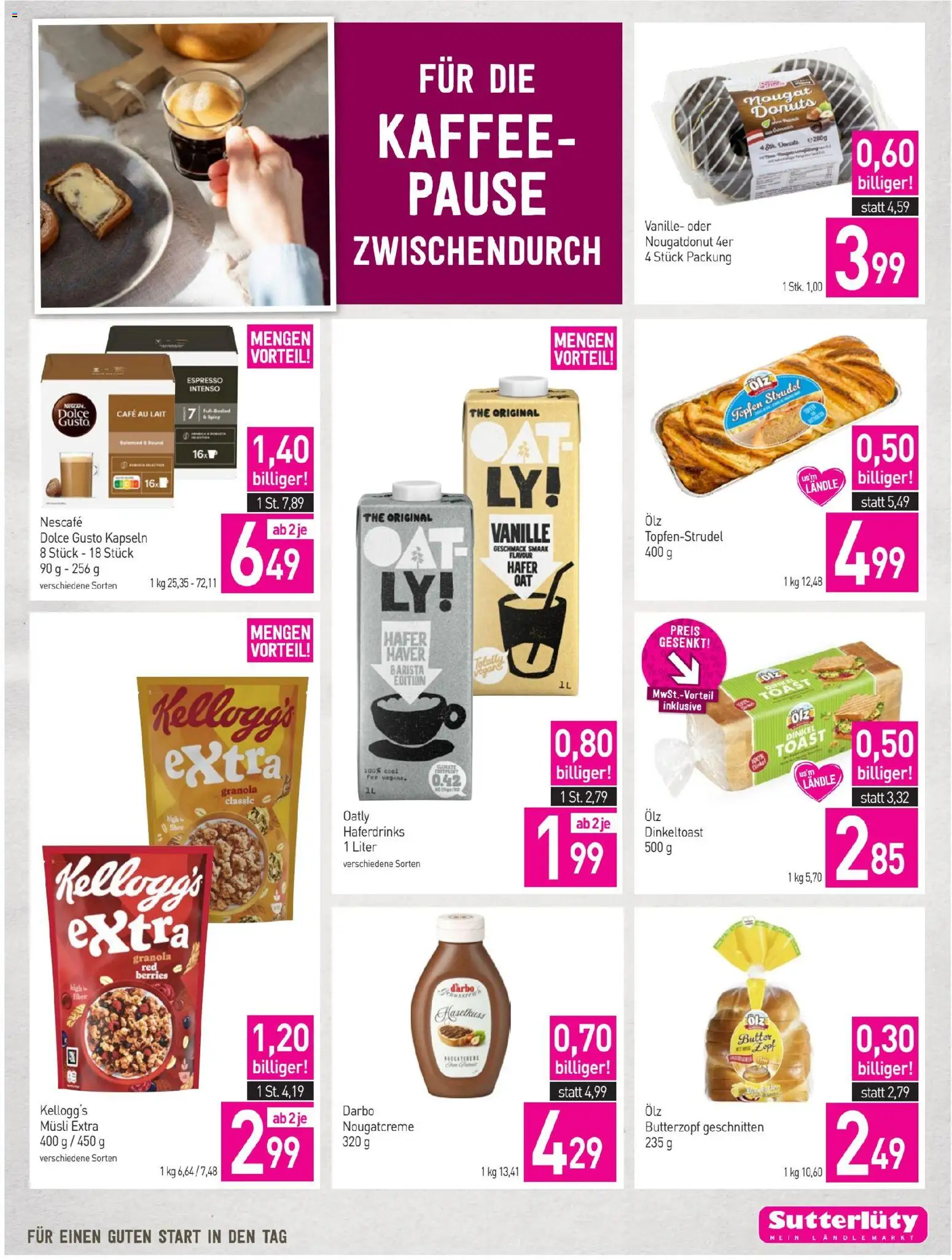 Sutterlüty Flugblatt gültig ab 02.07.2026 | Seite: 7 | Produkte: Butter, Kaffee