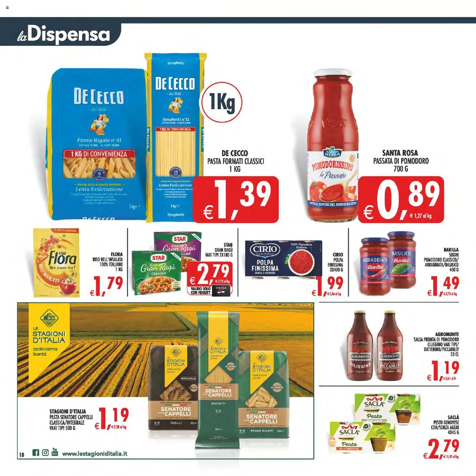 Volantino Decò del 11/08/2026 | Pagina: 21 | Prodotti: Pomodoro, Pasta, Basilico, Penne