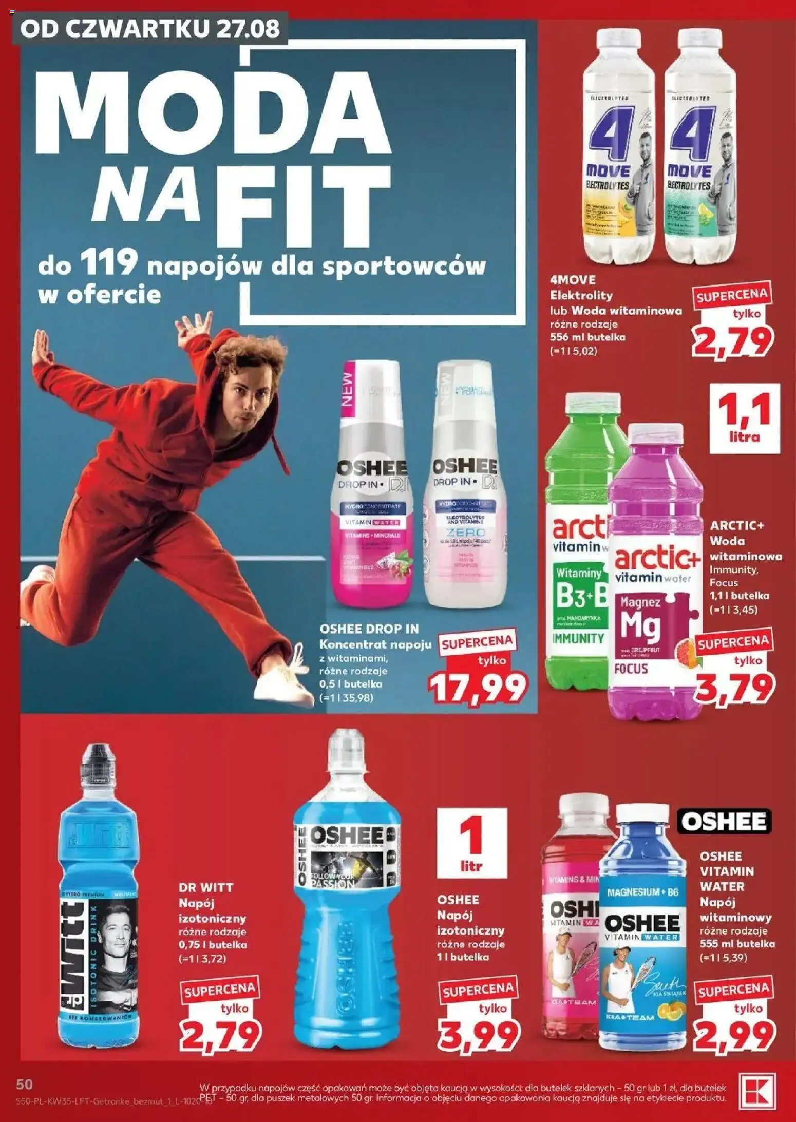 Kaufland gazetka od 27.08.2026 - od jutra PDF | Strona: 50 | Produkty: Oshee, Grejpfrut, Woda