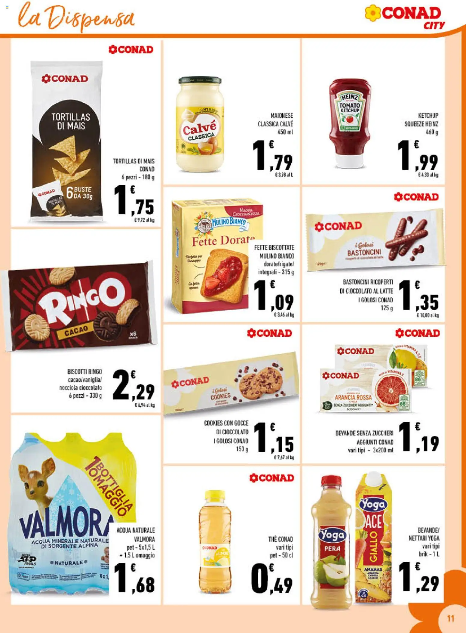 Volantino Conad del 06.05.2026 | Pagina: 11 | Prodotti: Ananas, Pera, Arancia, Mais