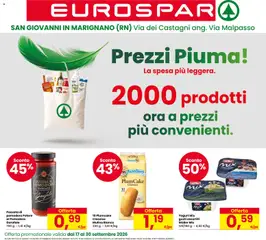 Anteprima del volantino Eurospar volantino San Giovanni in Marignano valido a partire dal 17/09/2026