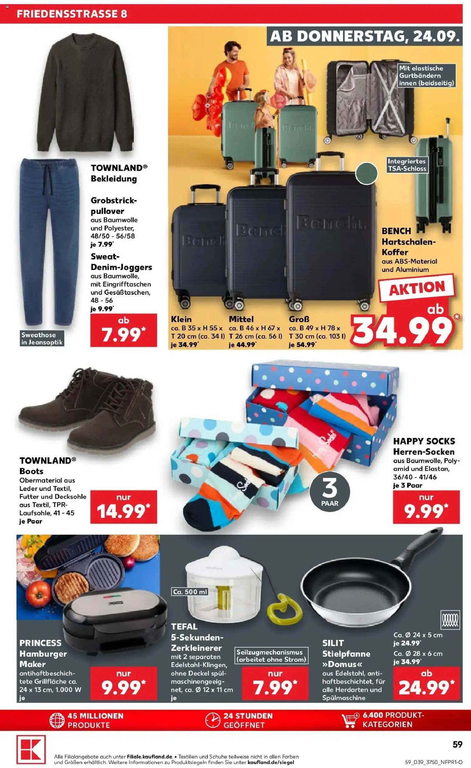 Prospekt Kaufland ab 21.09.2026 » Angebote Online zum Blättern | Seite: 62 | Produkte: Sweathose, Bekleidung, Pullover, Koffer