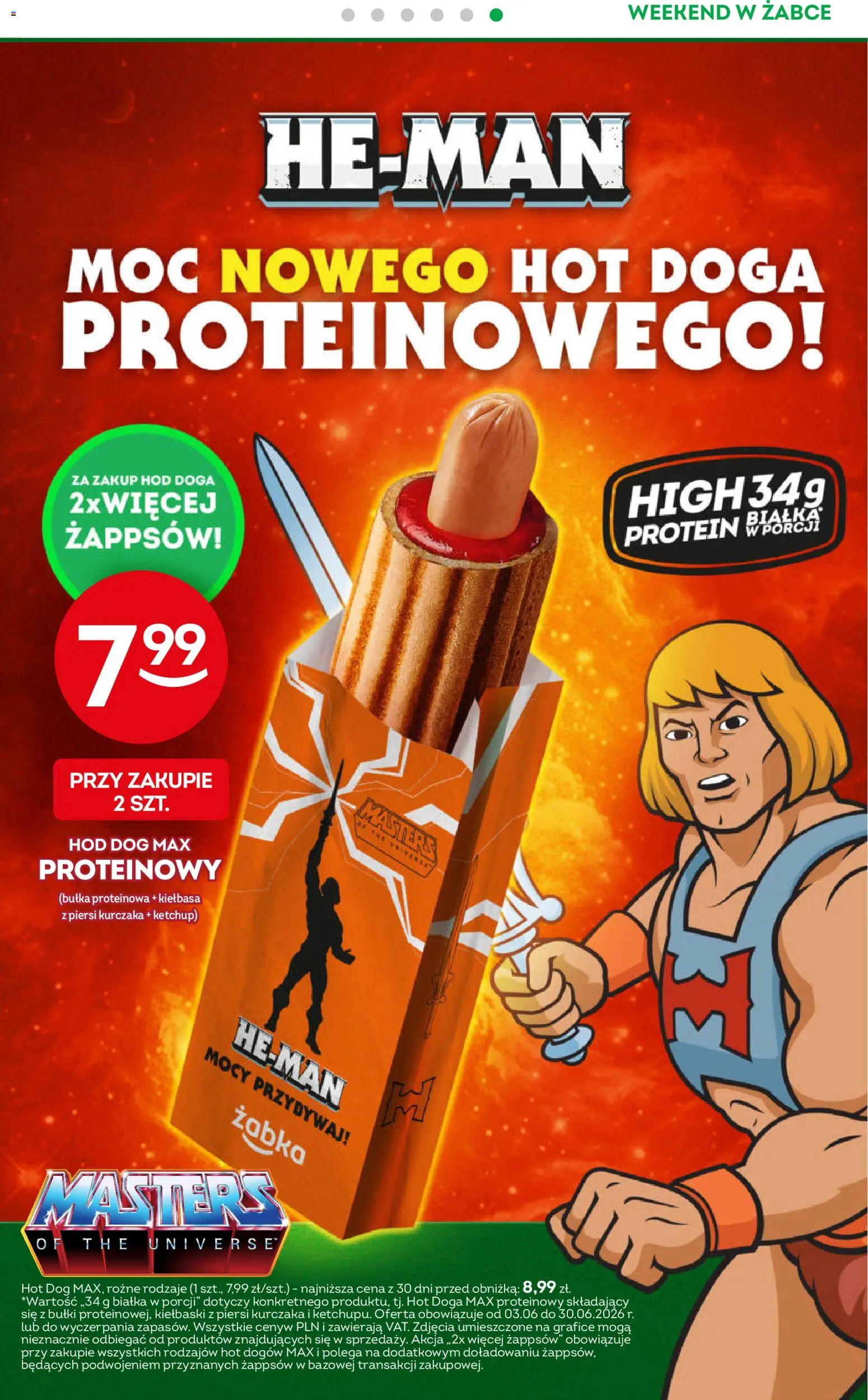 Żabka gazetka - Weekendowe promocje od 12.06.2026 | Strona: 7 | Produkty: Kiełbasa, Ketchup, Kiełbaski, Bułka