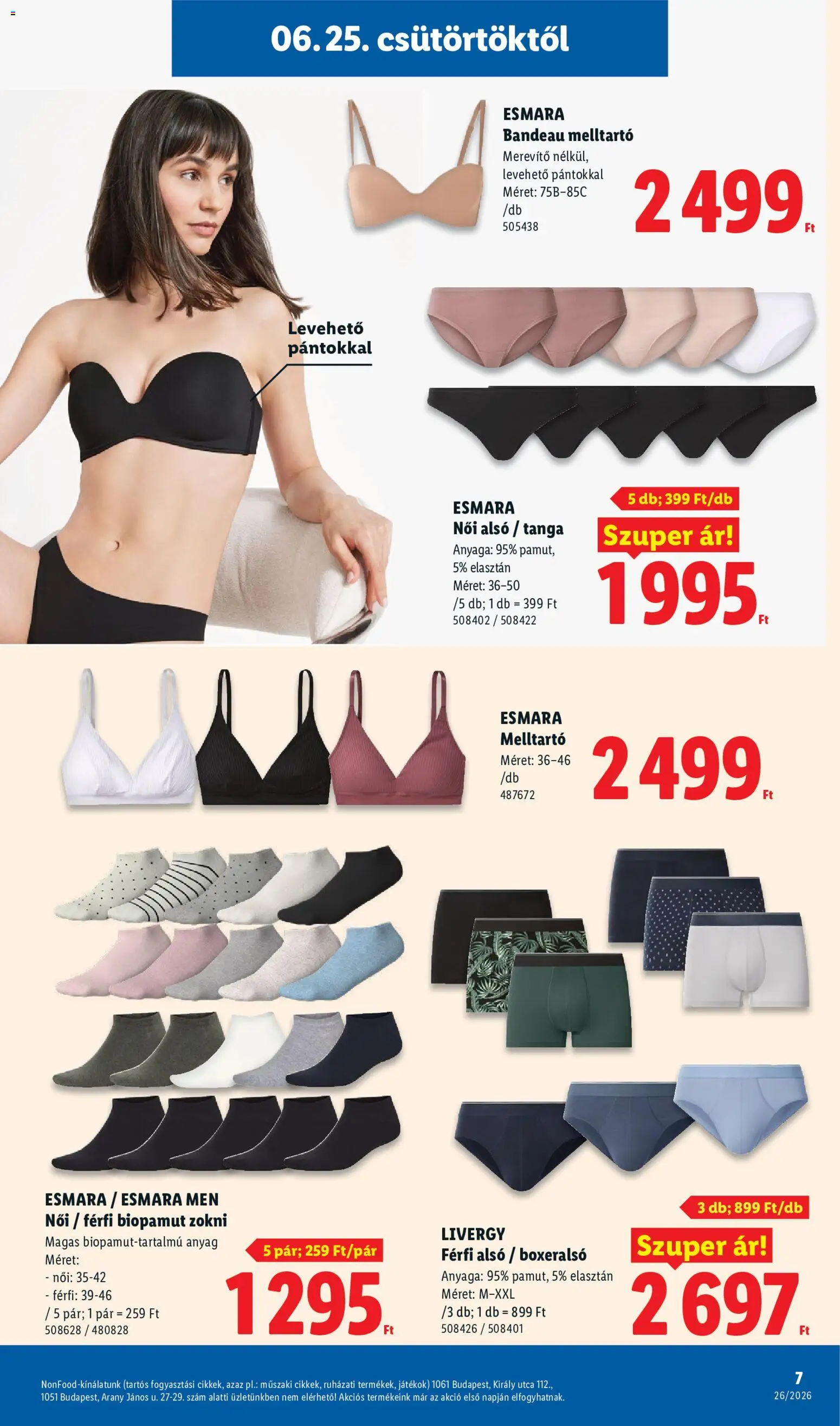 Lidl akciós ujság - amely érvényes a következő dátumtól: 25.06.2026 | Oldal: 7