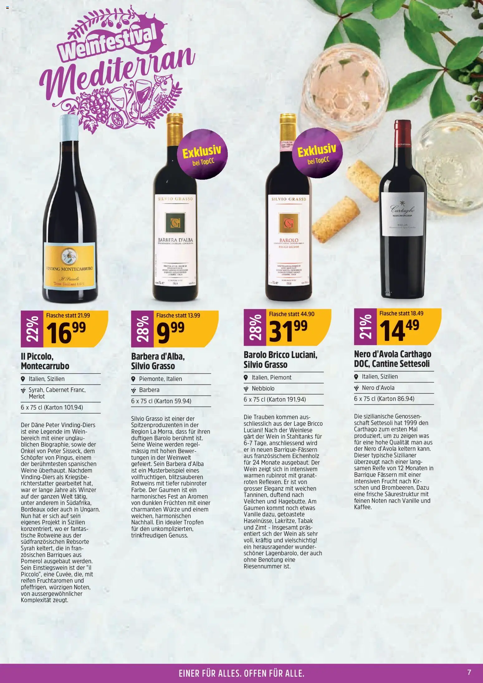 TopCC aktionen Weinfestival – gültig ab 31.08.2026 | Seite: 7 | Produkte: Vanille, Merlot, Insgesamt, Wein