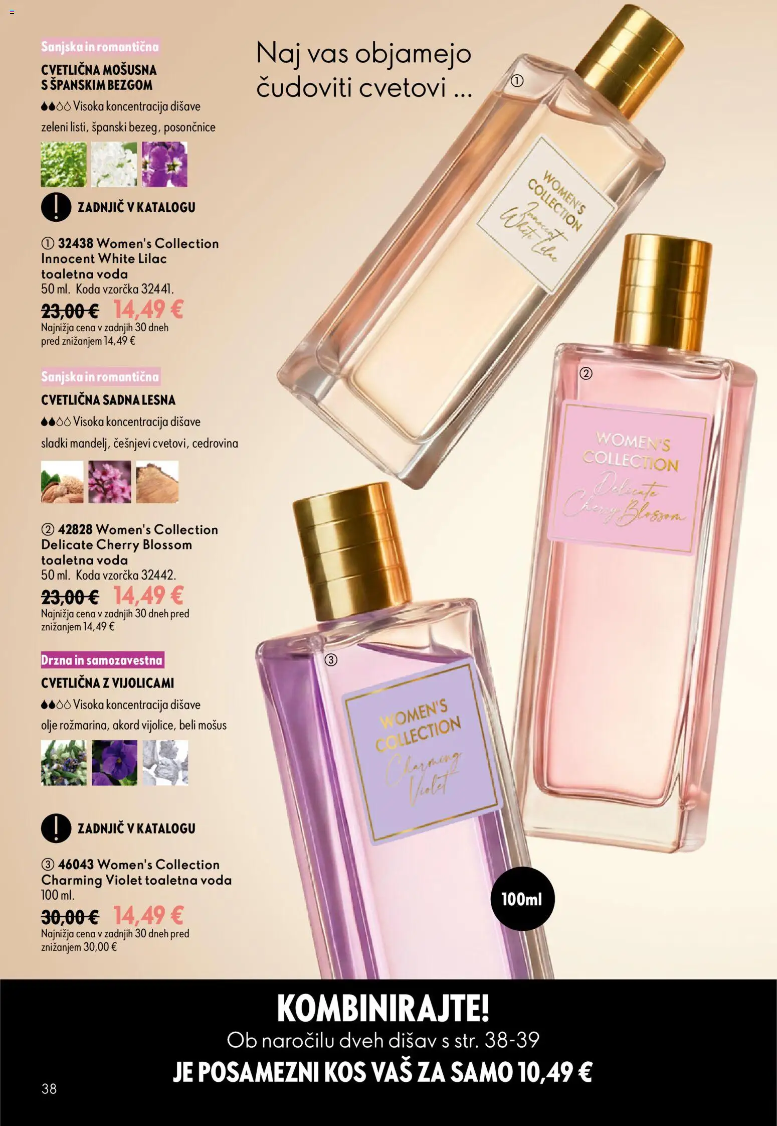 Novi Oriflame katalog ponudbe – veljaven od 16.09.2026 | Stran: 38 | Izdelki: Kos, Olje, Voda, Toaletna voda