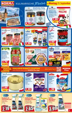 Norma Flugblatt ab 21.09.2026 gültig | Seite: 7 | Produkte: Gurken, Schmalz, Milch, Kaffee