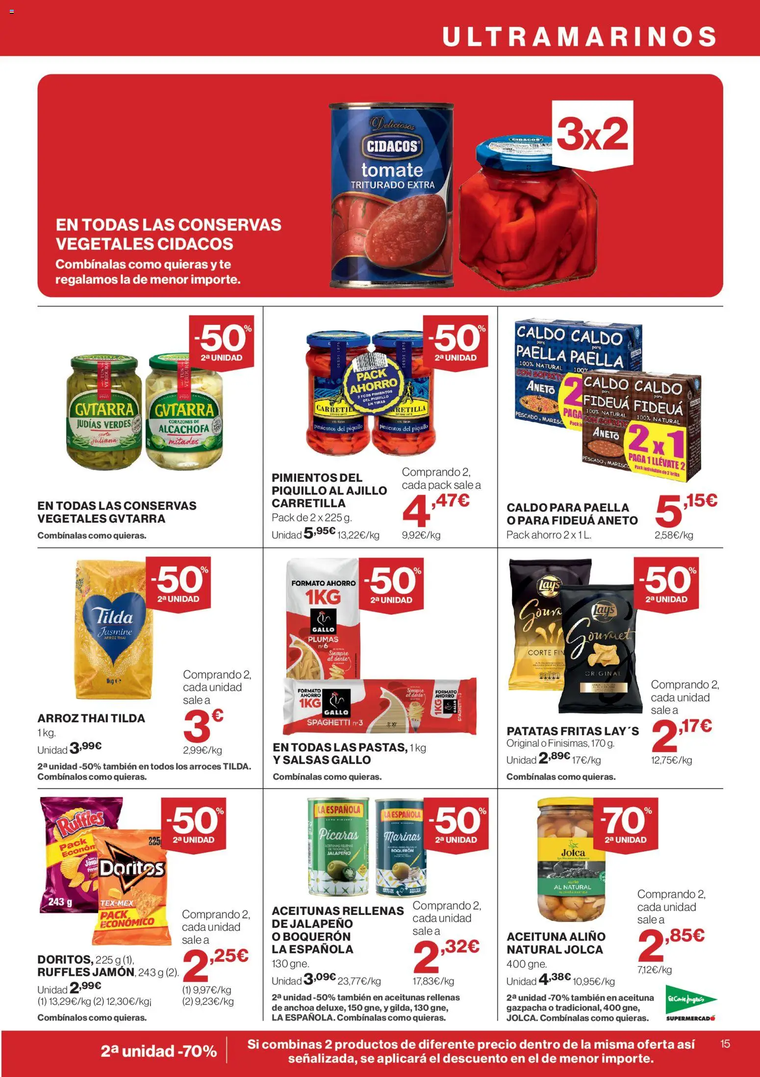 El Corte Inglés ofertas │ válido desde el 21.05.2026 | Página: 15 | Productos: Arroz, Pescado, Té, Anchoa