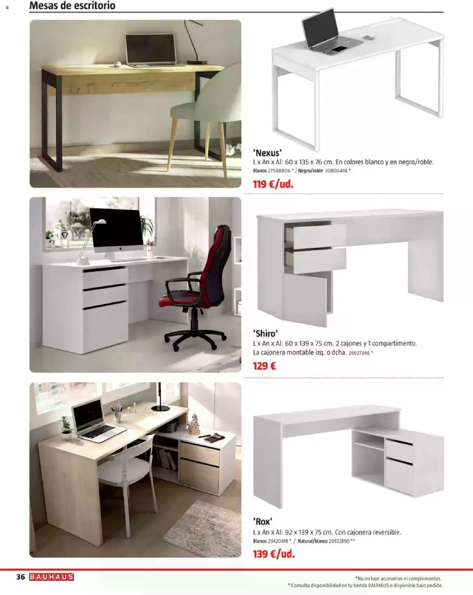 Bauhaus Ordenación │ válido desde el 18/08/2026 | Página: 36 | Productos: Cajonera