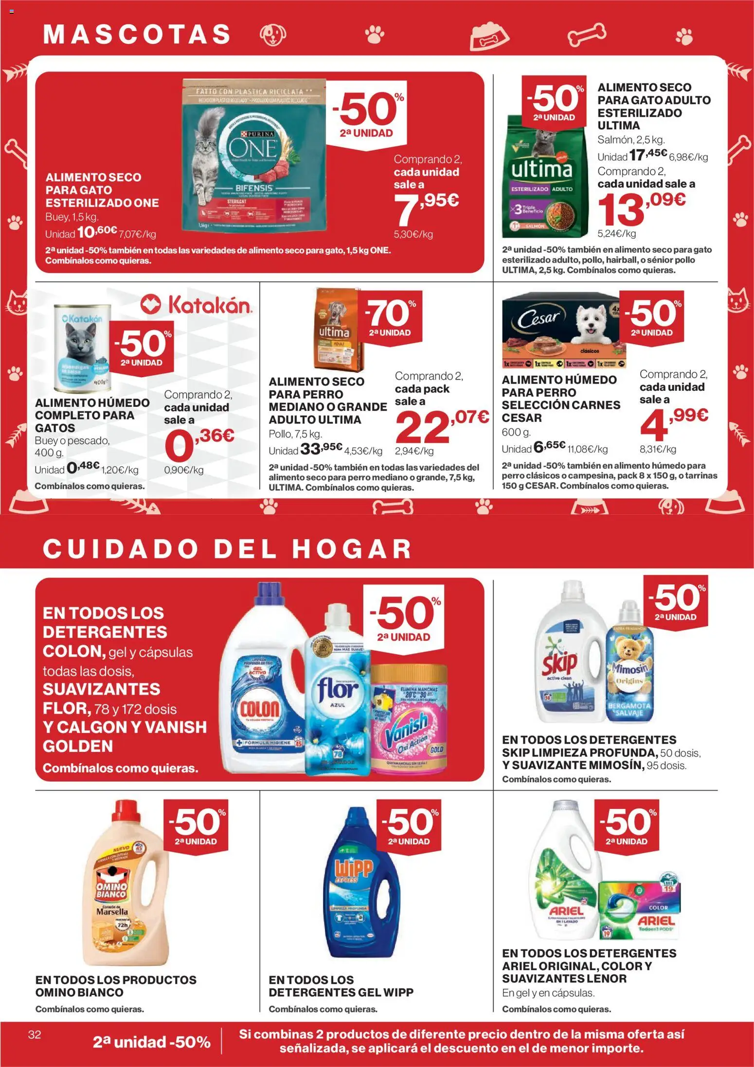Hipercor catálogo │ válido desde el 16/07/2026 | Página: 32 | Productos: Suavizante