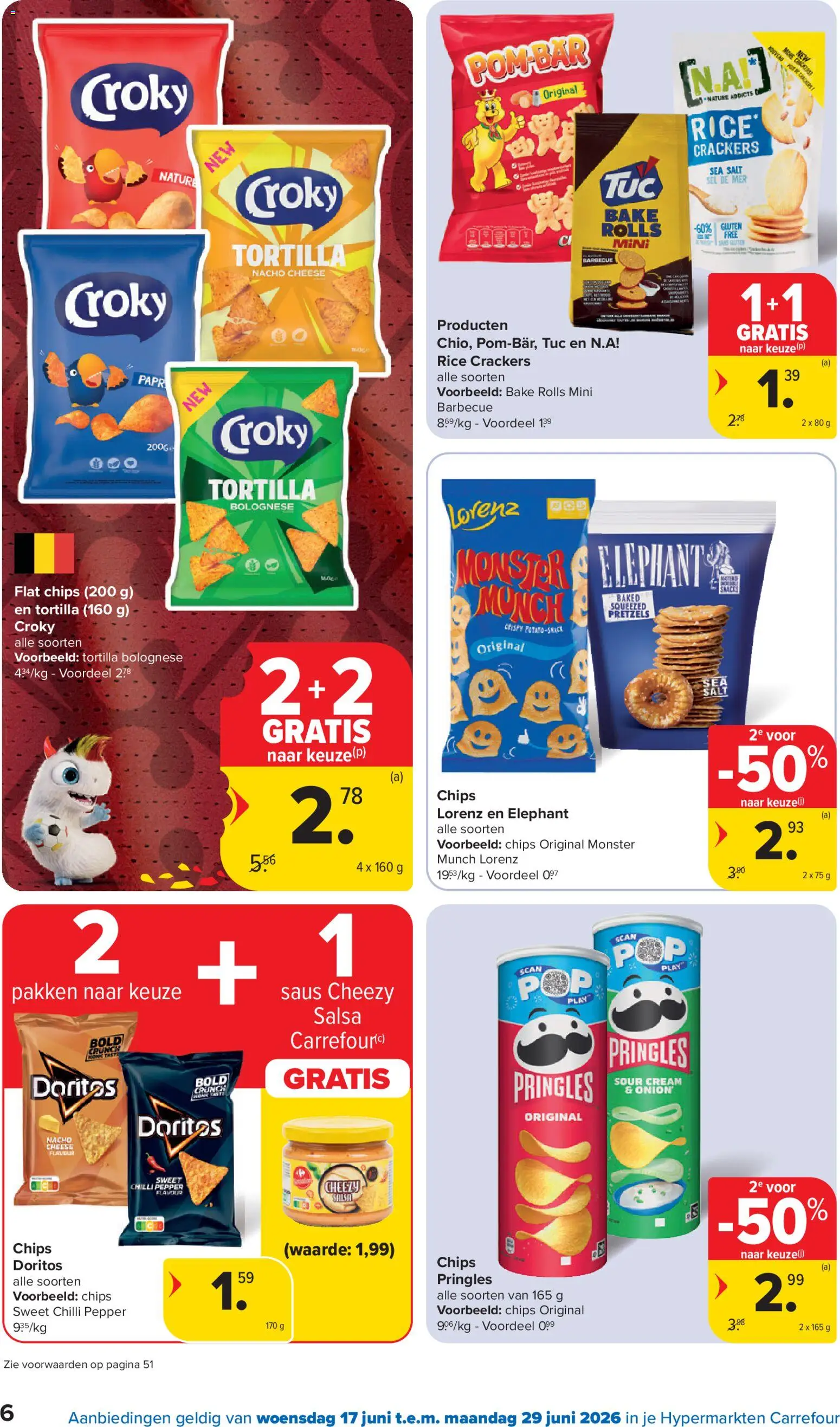 {H1} | Pagina: 6 | Producten: Chips, Monster, Tortilla, Saus