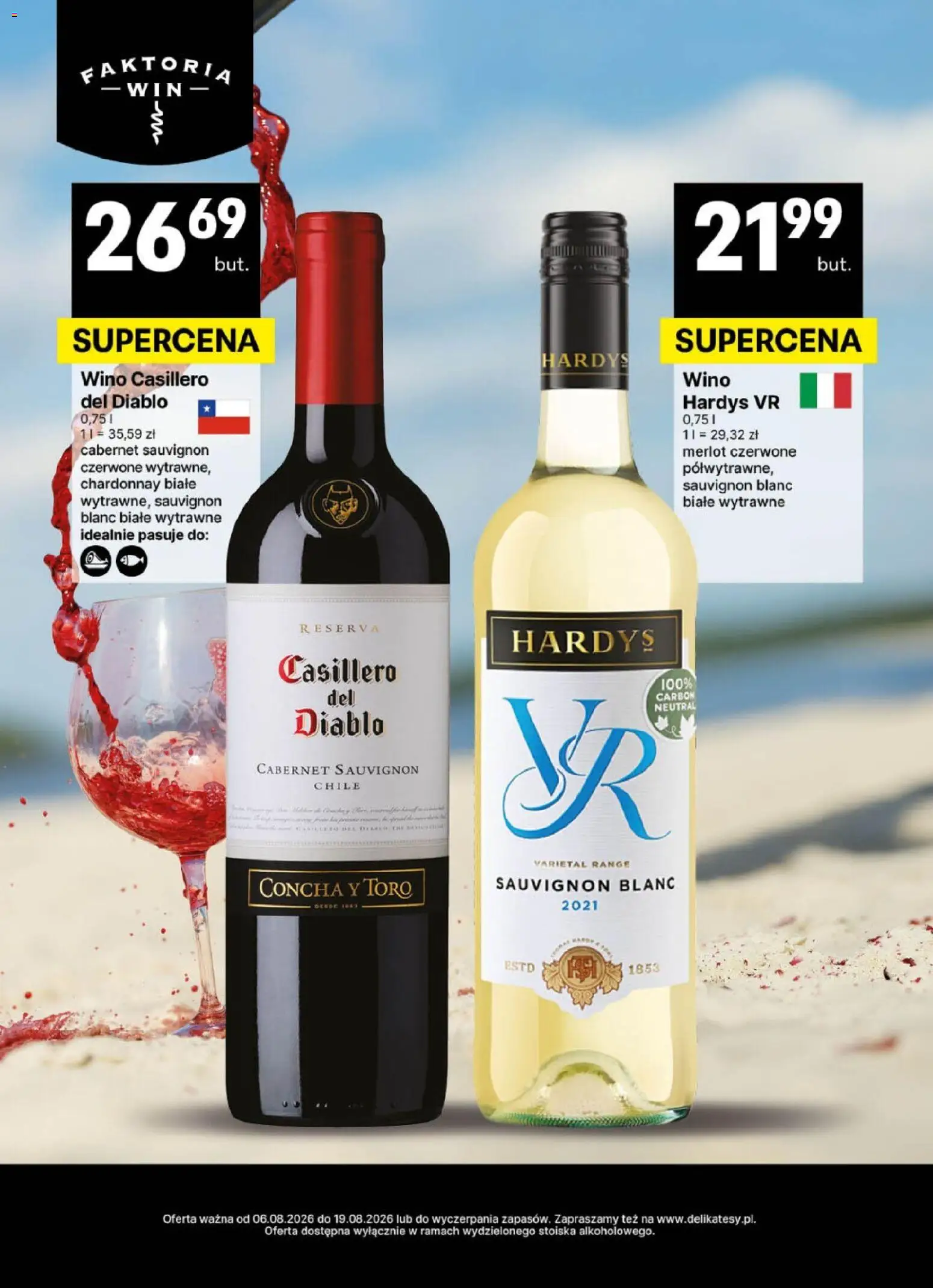 Delikatesy Centrum gazetka - DeliBarek od 06.08.2026 | Strona: 2 | Produkty: Chardonnay, Merlot, Wino
