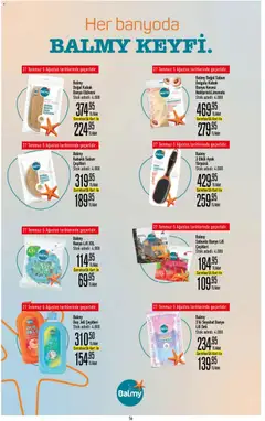 23 Temmuz 2026 tarihinden itibaren geçerli olan CarrefourSA kataloğu önizlemesi | Sayfa: 56 | Ürünler: Banyo, Sabun, Duş jeli, Keşe