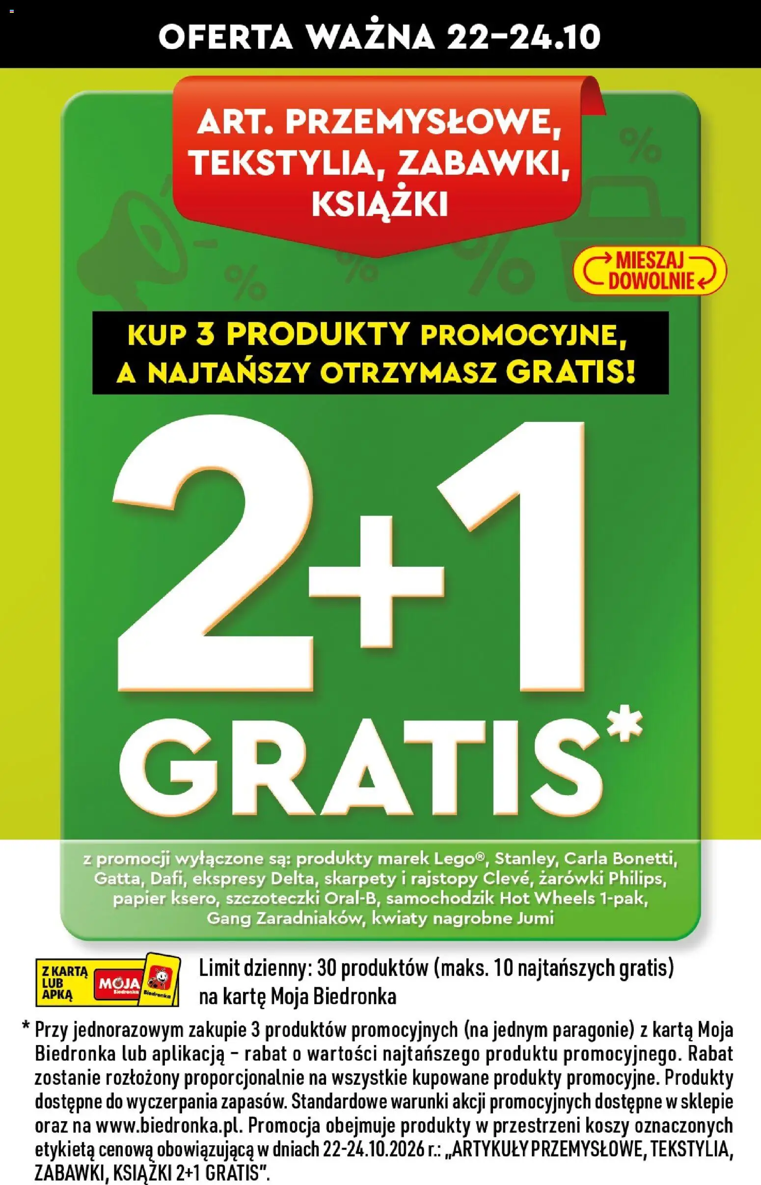 Biedronka gazetka - Hity i inspiracje od 24.10.2026 | Strona: 2 | Produkty: Karta, Skarpety, Hot wheels, Żarówki