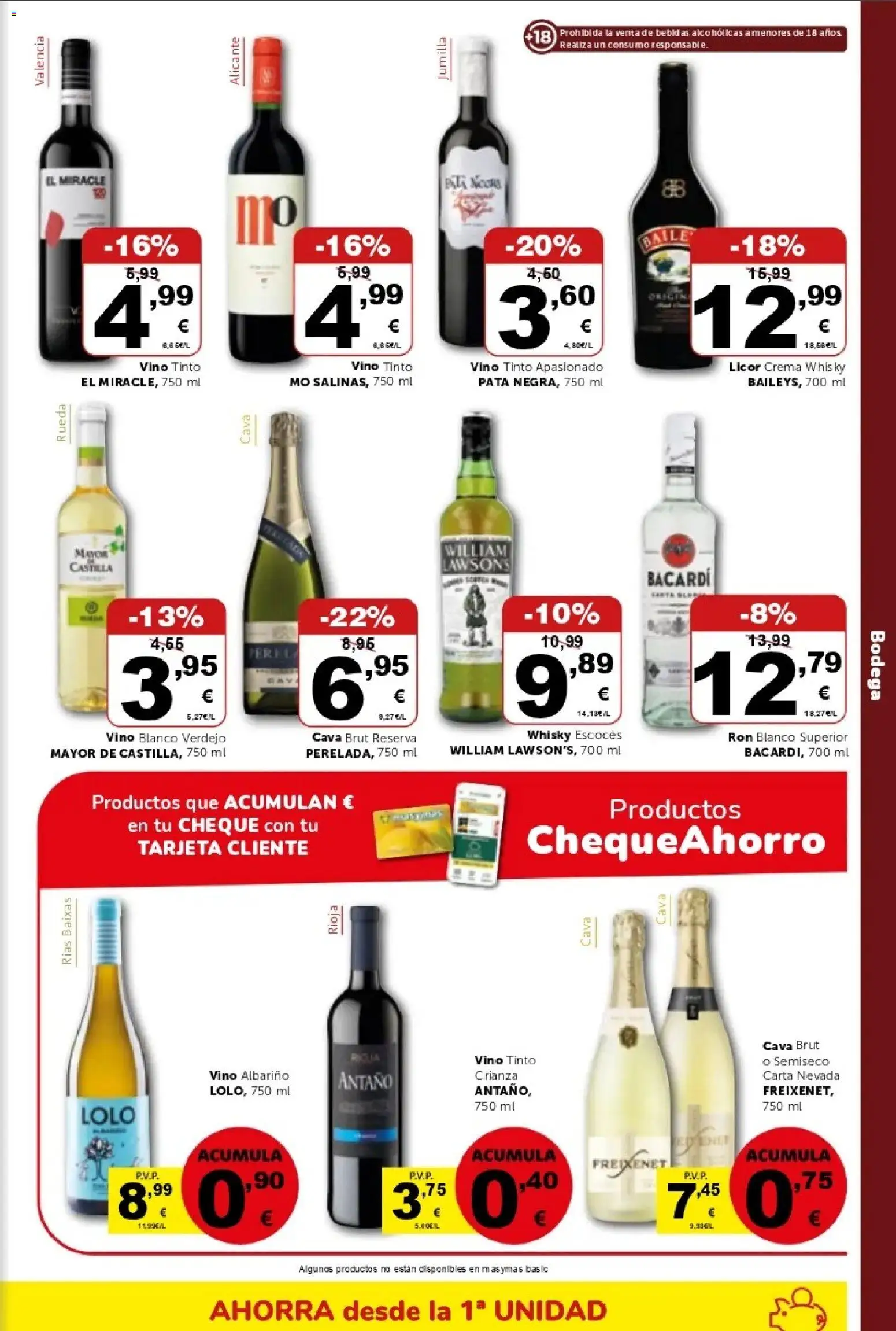 Masymas folleto │ válido desde el 21/08/2026 | Página: 13 | Productos: Licor, Crema, Whisky, Ron blanco