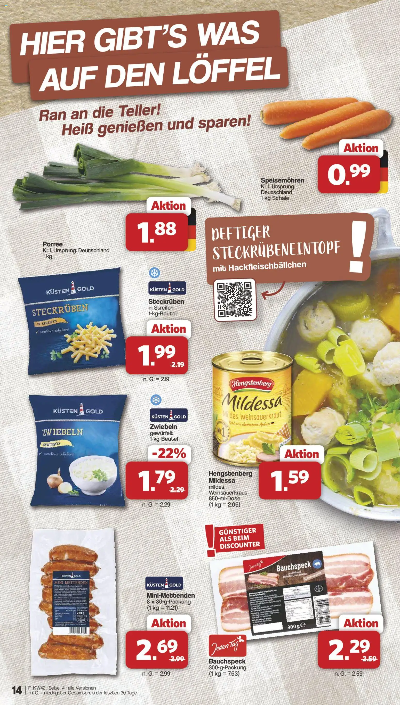 Famila Nordwest Prospekt – gültig ab 12.10.2026 | Seite: 14 | Produkte: Zwiebeln