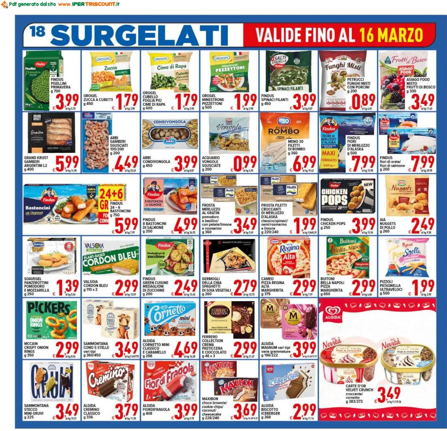 Volantino Ipertriscount del 06.03.2026 | Pagina: 18 | Prodotti: Rosmarino, Nuggets, Funghi, Zucchine