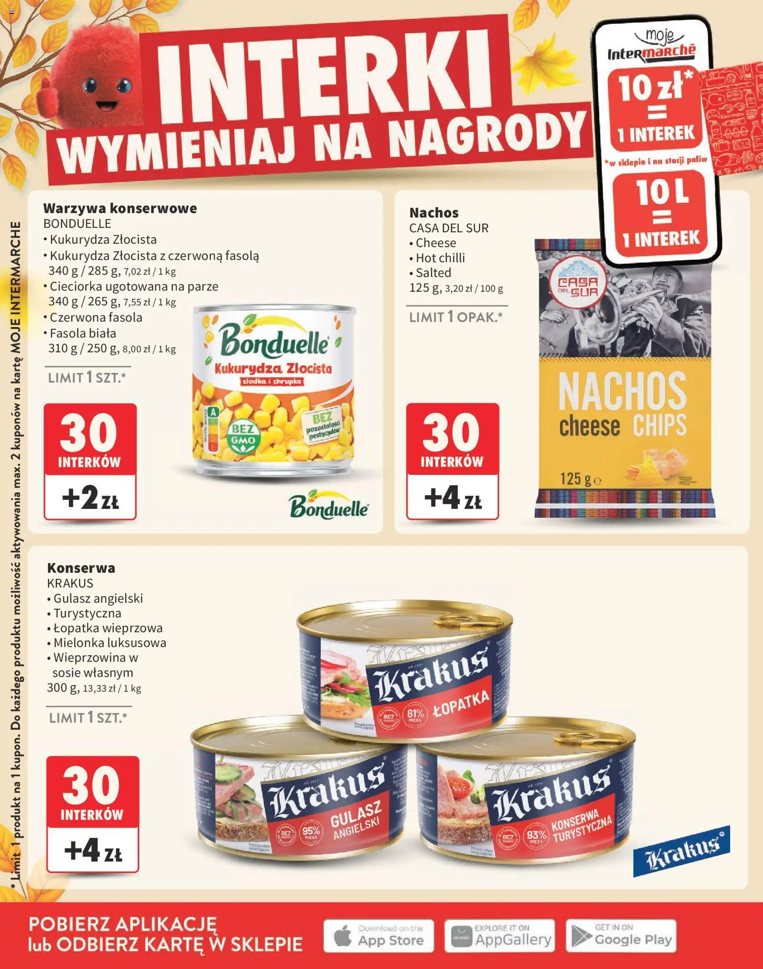 Intermarche gazetka - Interki od 03.09.2026 | Strona: 14 | Produkty: Nachos, Kukurydza, Gulasz angielski, Łopatka wieprzowa