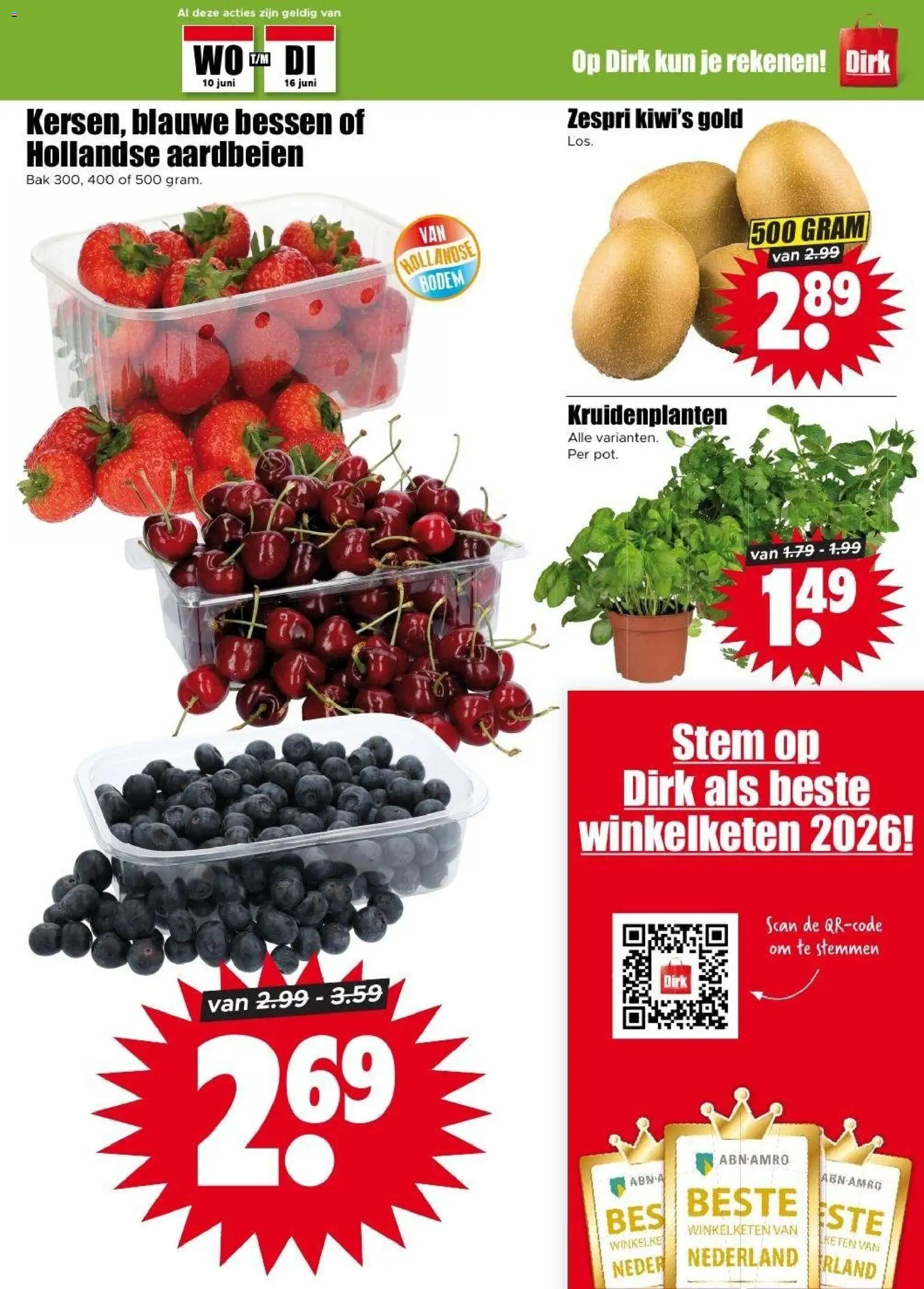 {H1} | Pagina: 9 | Producten: Aardbeien, Kiwi's