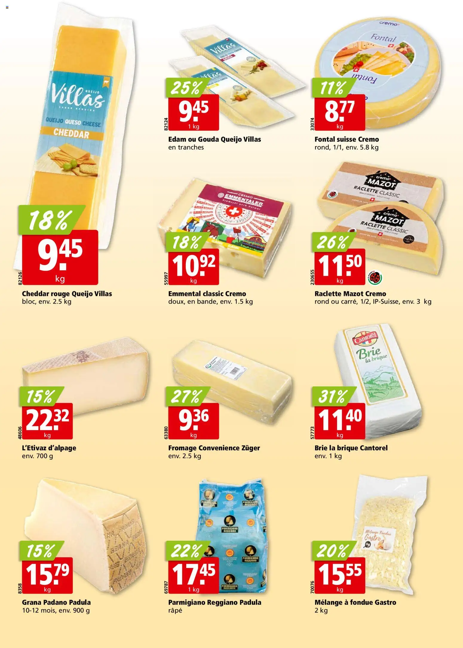 Aligro aktionen Chavannes, Matran, Genève, Sion – gültig ab 13.07.2026 | Seite: 16 | Produkte: Gouda, Rouge, Raclette, Fondue