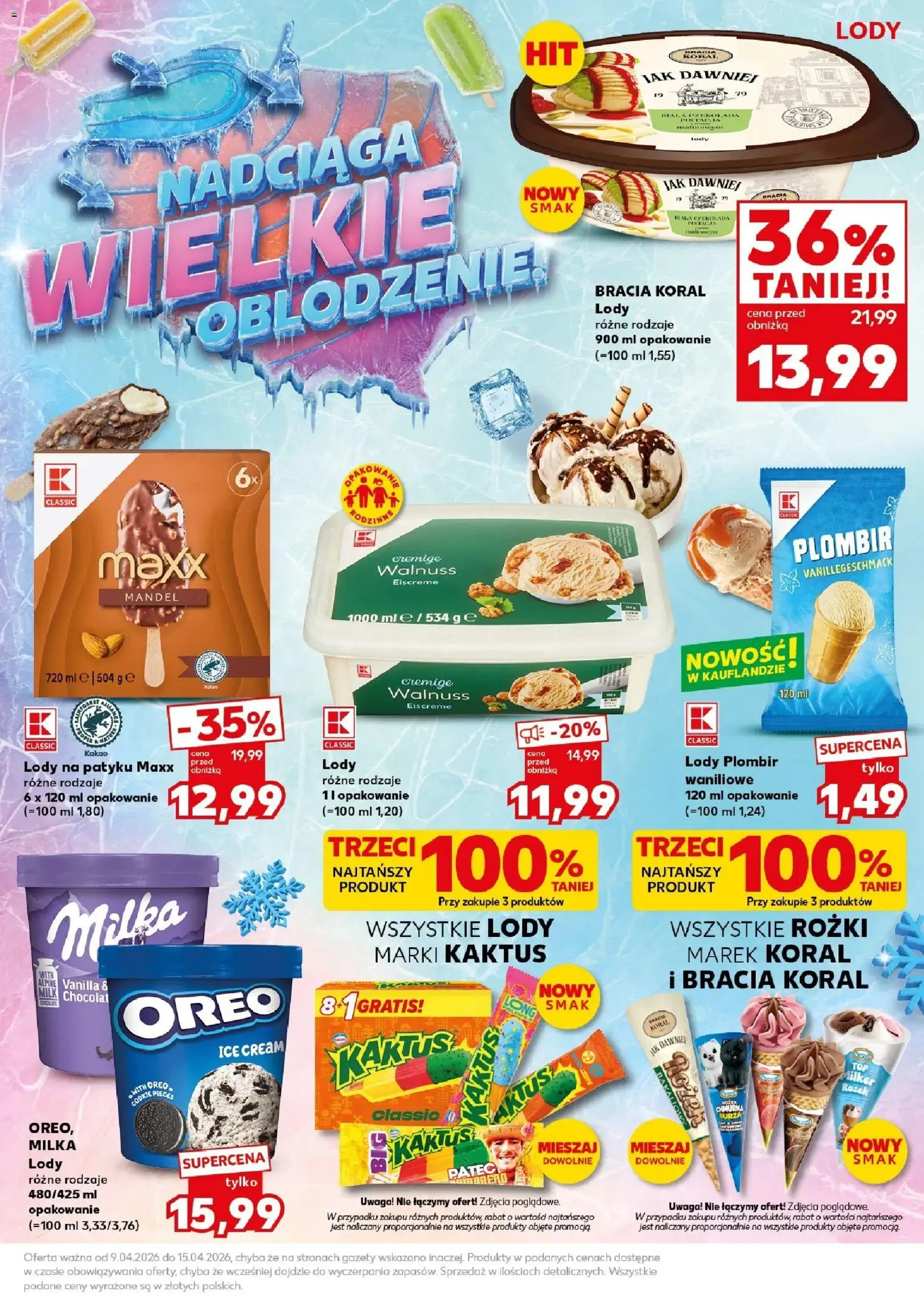 Kaufland gazetka - Super Sobota od 11.04.2026 | Strona: 21 | Produkty: Kakao, Milka, Lody na patyku, Czekolada