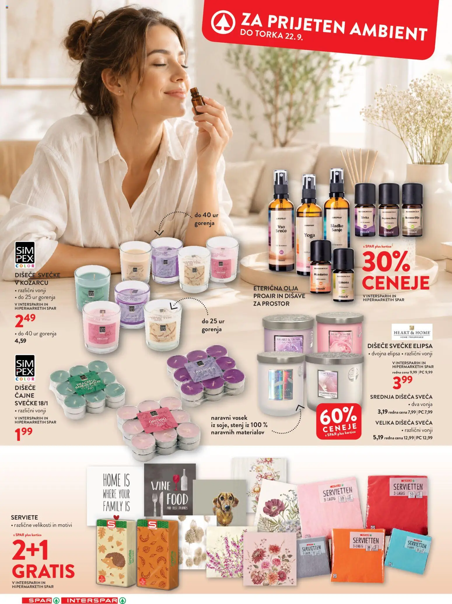 Novi Spar katalog ponudbe – veljaven od 09.09.2026 | Stran: 24 | Izdelki: Sveča, Olje, Limona