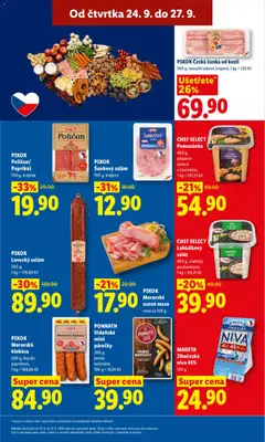 Náhled letáku PIKOK Moravská klobása, 500 g, klasik/papriková, 1 kg = 169,80 Kč od 24.09.2026 | Strana: 19