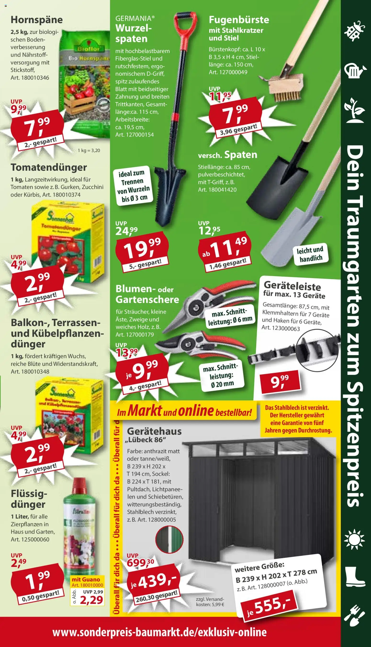 Sonderpreis Baumarkt Prospekt 	 – gültig ab 16.05.2026 | Seite: 11 | Produkte: Blumen, Tomaten, Zucchini
