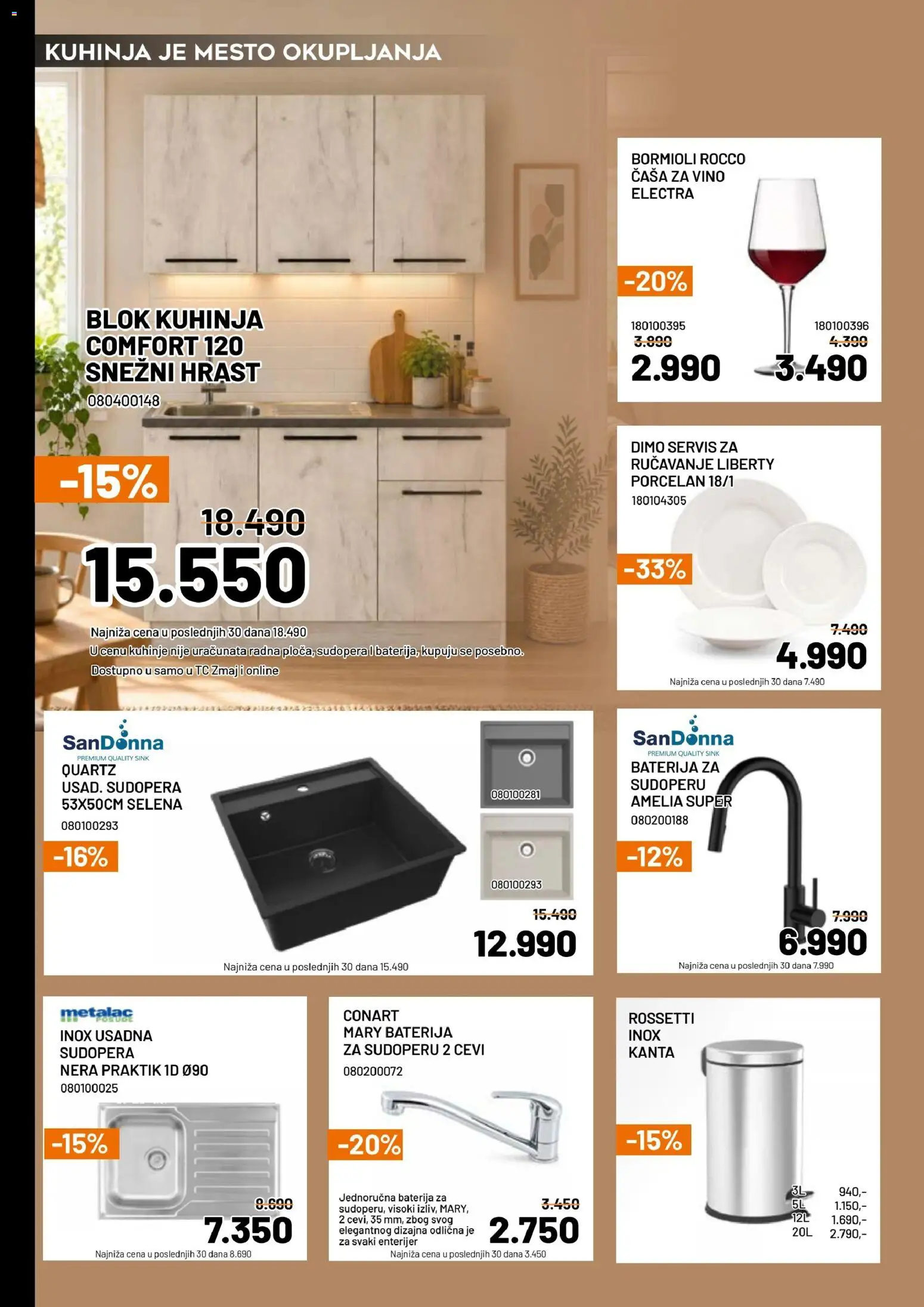 Crafter katalog - važi od 26.10.2026 | Strana: 9 | Proizvode: Cevi, Kuhinja, Baterija, Vino