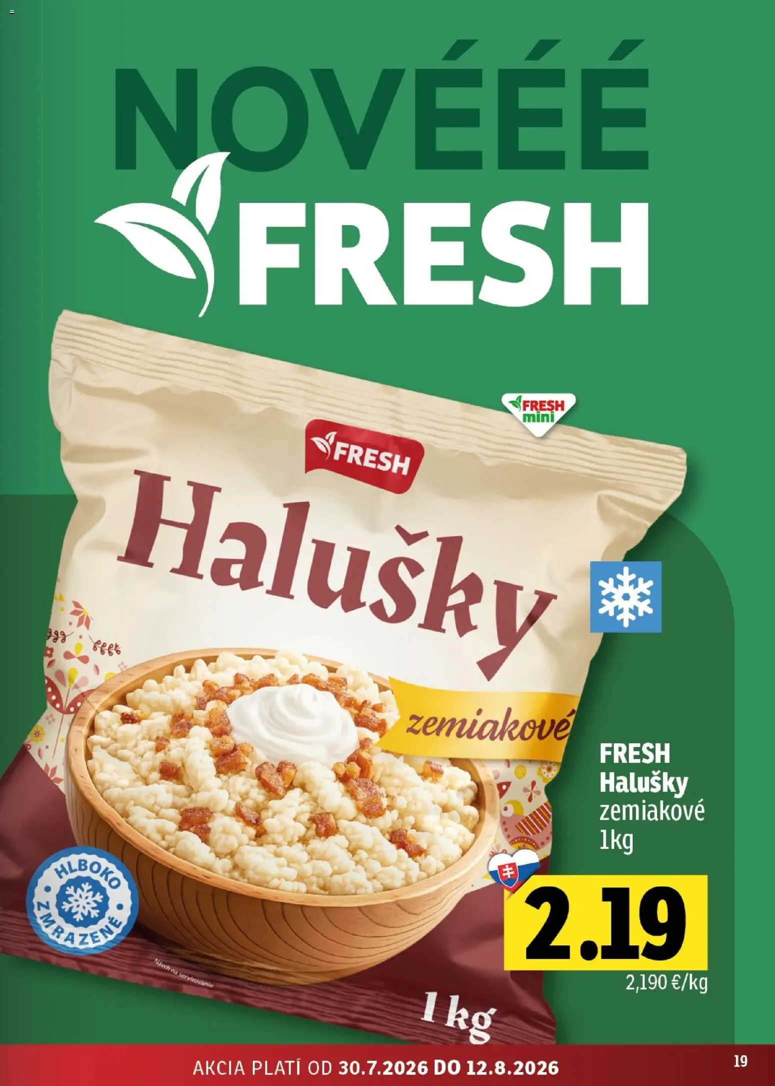 Nové Fresh akcie – leták je platný od 30.07.2026 | Strana: 19