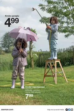 Zeeman folder - Voorbeeld van een folder van Zeeman, geldig van 01-08-2026 | Pagina: 8 | Producten: Regenlaarzen, Paraplu, Kinder