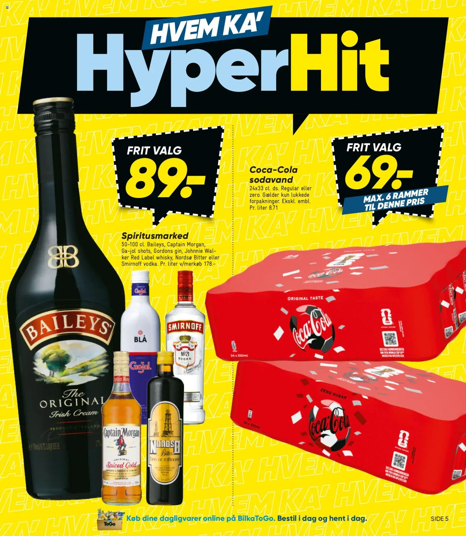 Bilka tilbudsavis – gyldig fra 12.06.2026 | Side: 5 | Produkter: Amendoins, Rammer, Vodka, Sodavand