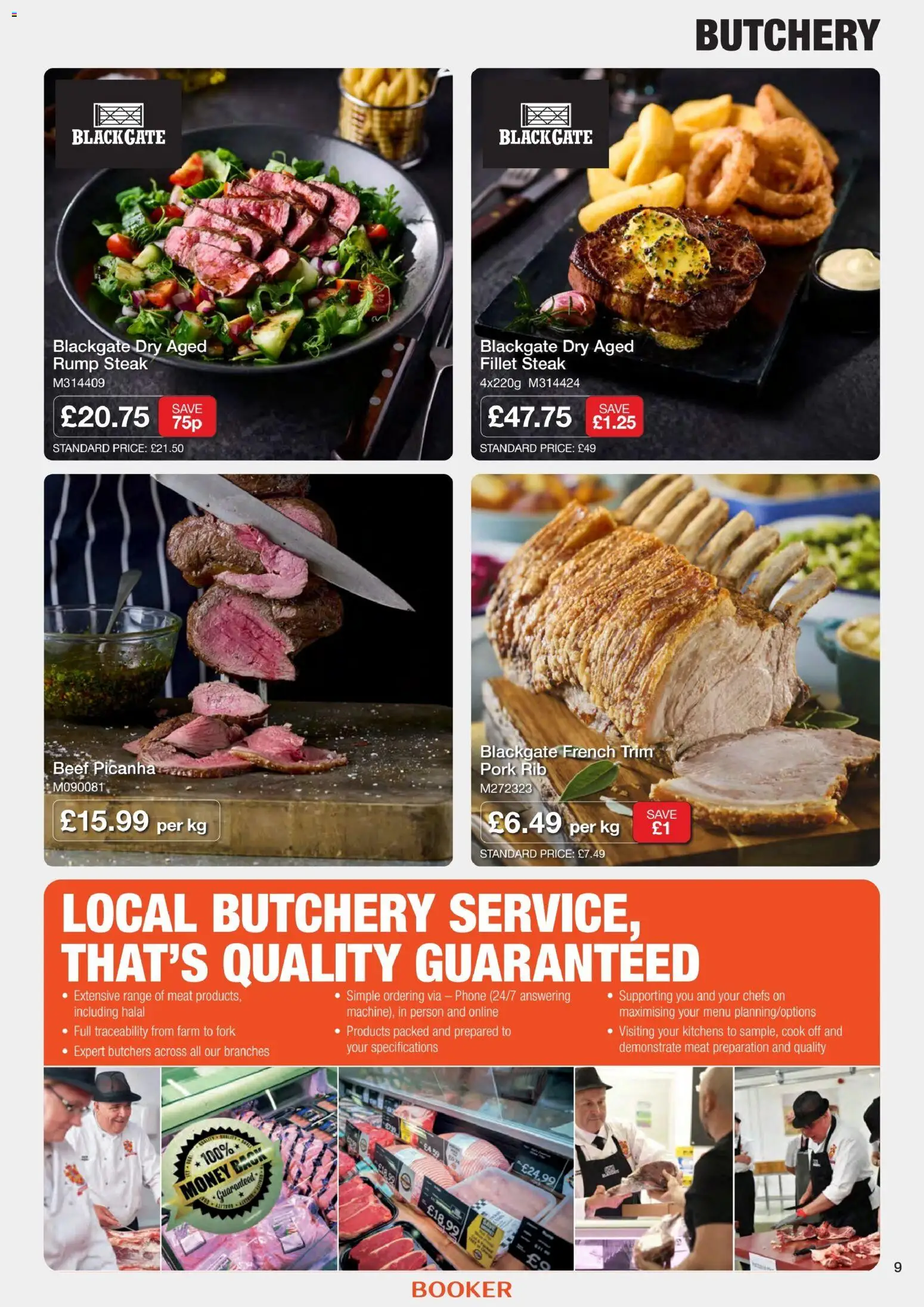 {H1} | Page: 9 | Products: Fork, Pork, Beef, Phone
