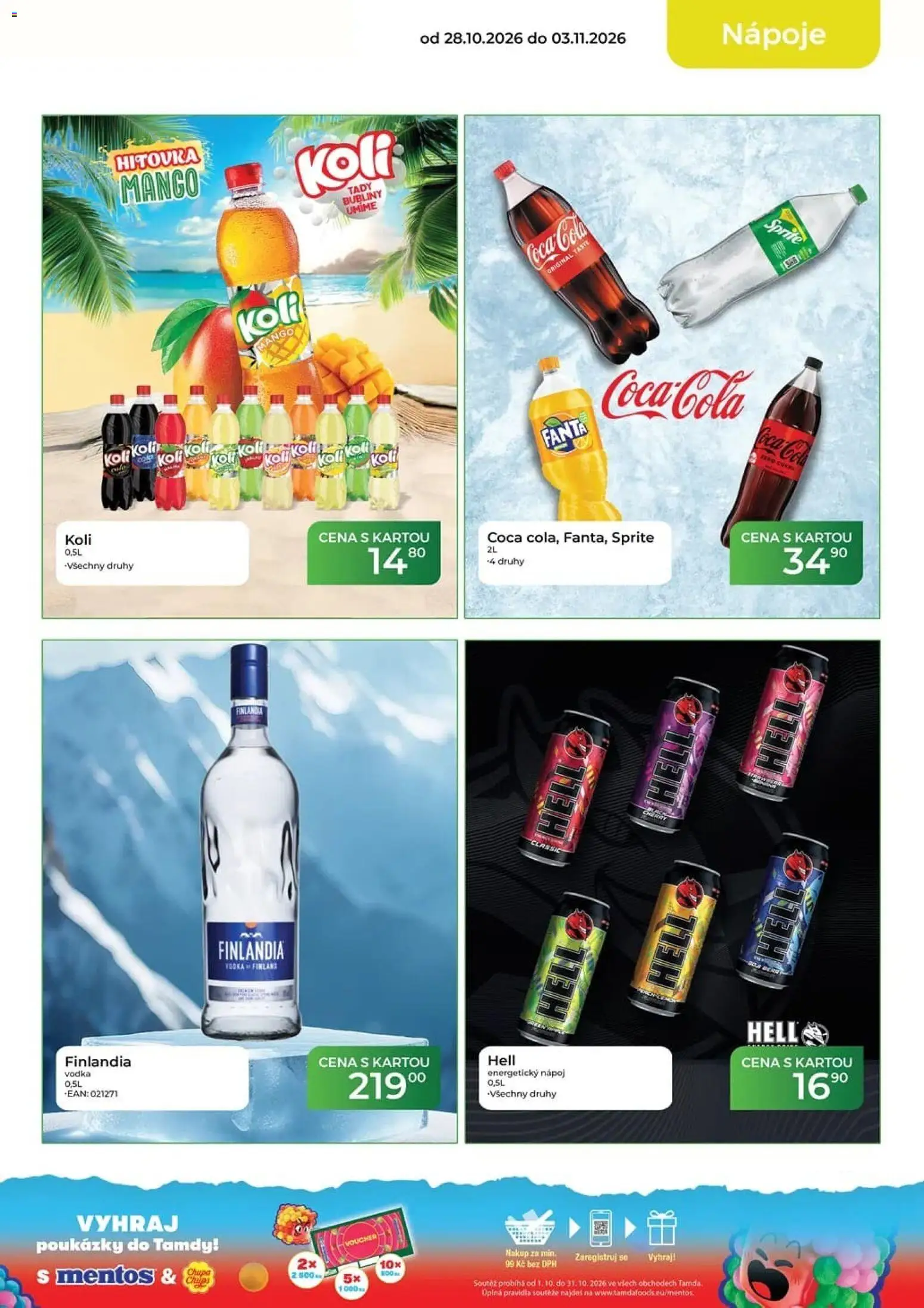 Tamda Foods leták od 28.10.2026 | Strana: 13 | Produkty: Vodka, Fanta, Coca cola, Cola
