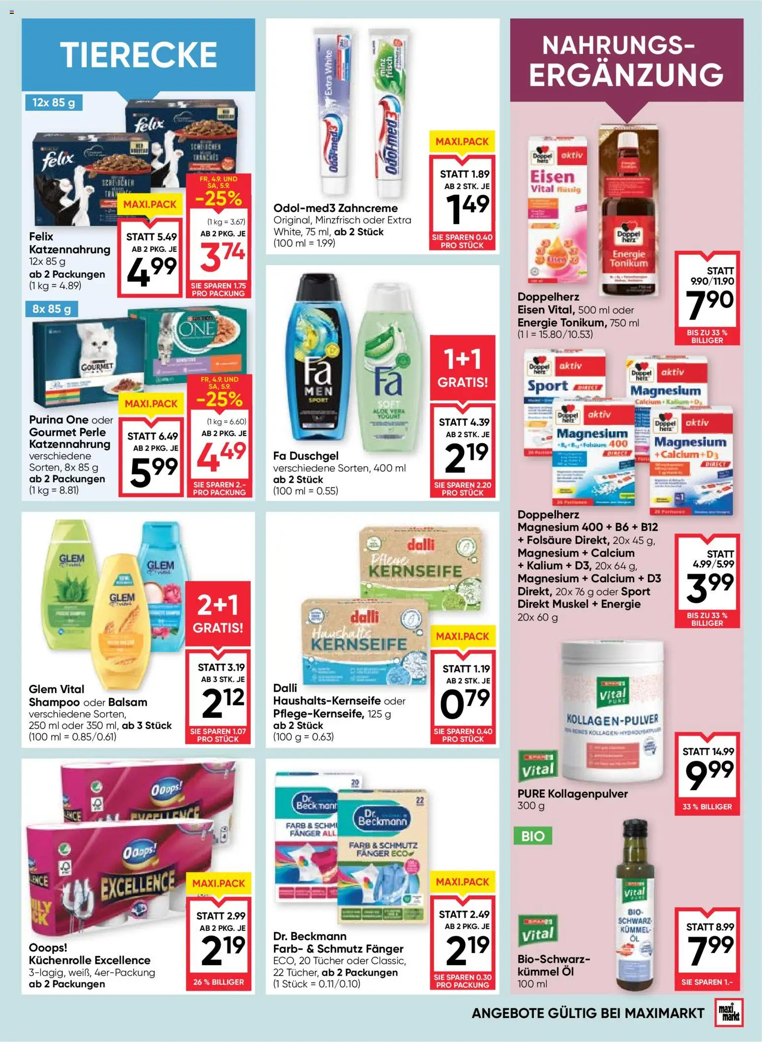 Maximarkt Flugblatt gültig ab 03.09.2026 | Seite: 15 | Produkte: Shampoo, Öl, Duschgel